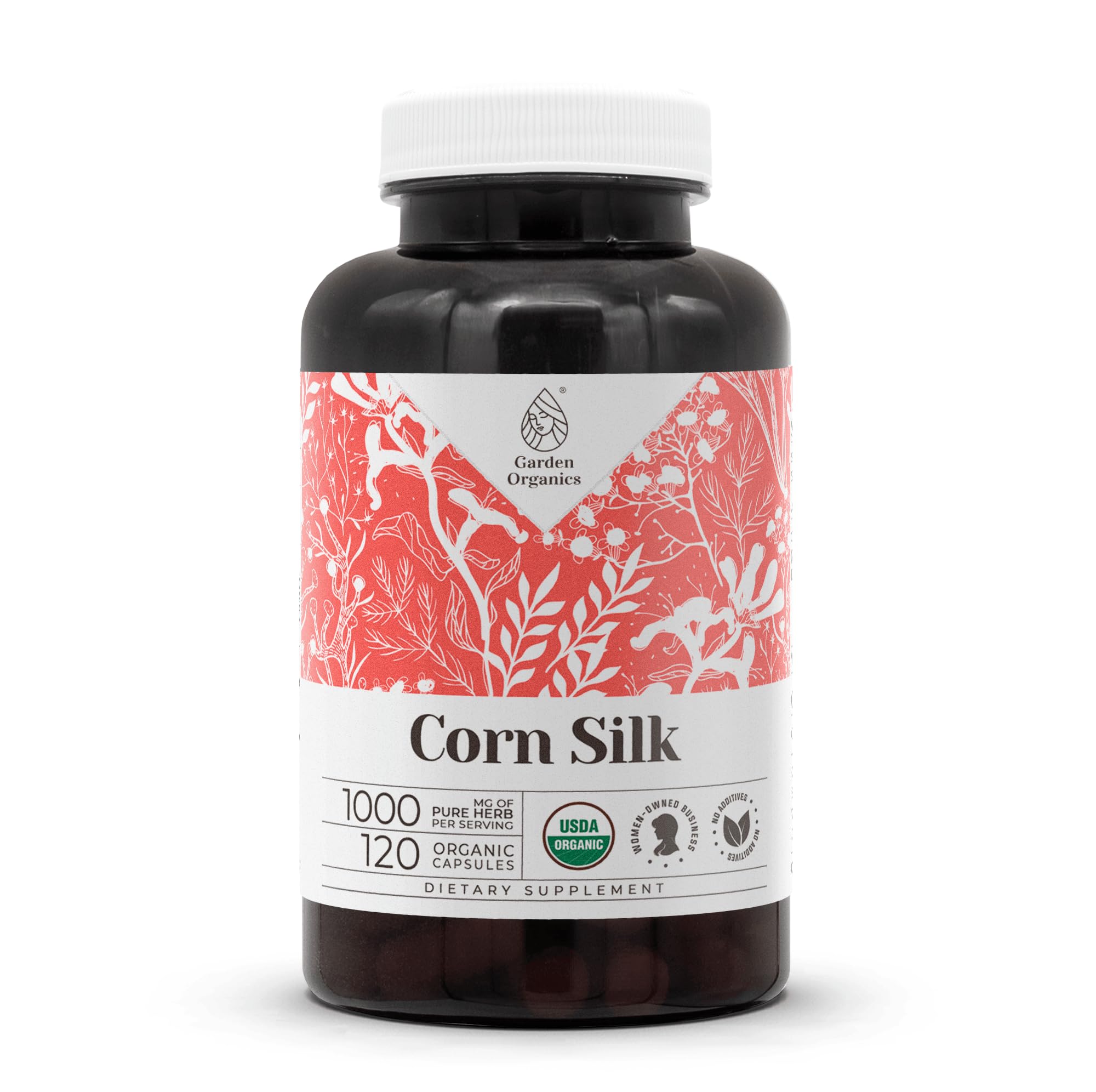 Corn Silk USDA Organic 120 Capsules | High-Potency Natural Supplement | Certified Organic Vegetarian Capsules and Organic Corn Silk (Zea Mays) Dried Silk (120 Capsules) 120 Count (Pack of 1)
