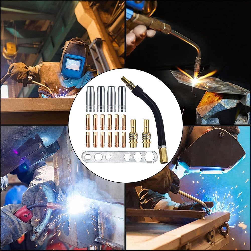 Welding Accessory Pack of 20PCS for AK15 Includes Essential Torch Parts