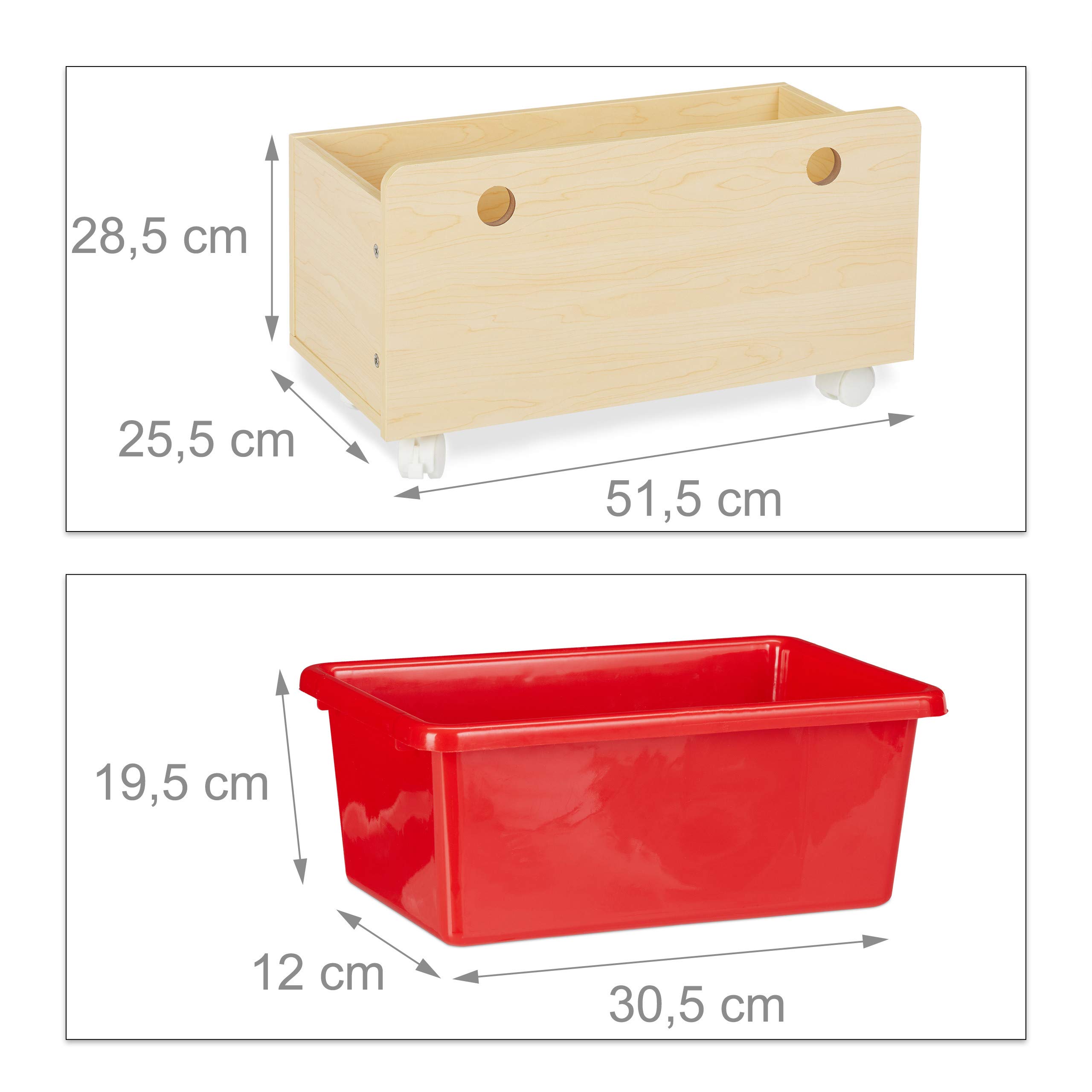 Relaxdays Librería Infantil, Estantería para Niños, Guarda Juguetes con Cajas Almacenaje, DM, 88 x 108 x 29 cm, Beige
