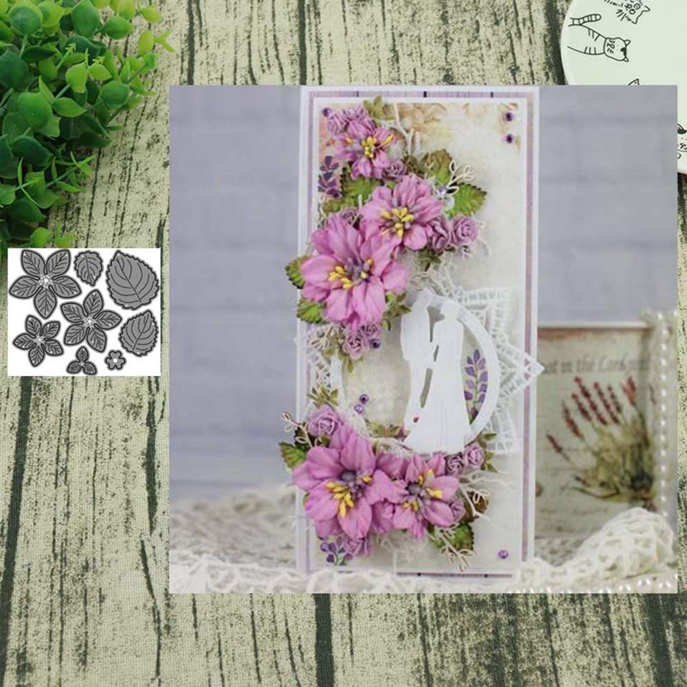 SUPVOX Fustelle Per Goffratura, Motivo Floreale, In Plastica, Per Scrapbooking, Biglietti E Decorazioni Carta, 15x11 Cm