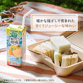 Amazon.co.jp: カゴメ 野菜生活100 瀬戸内柑橘ミックス 195ml×24