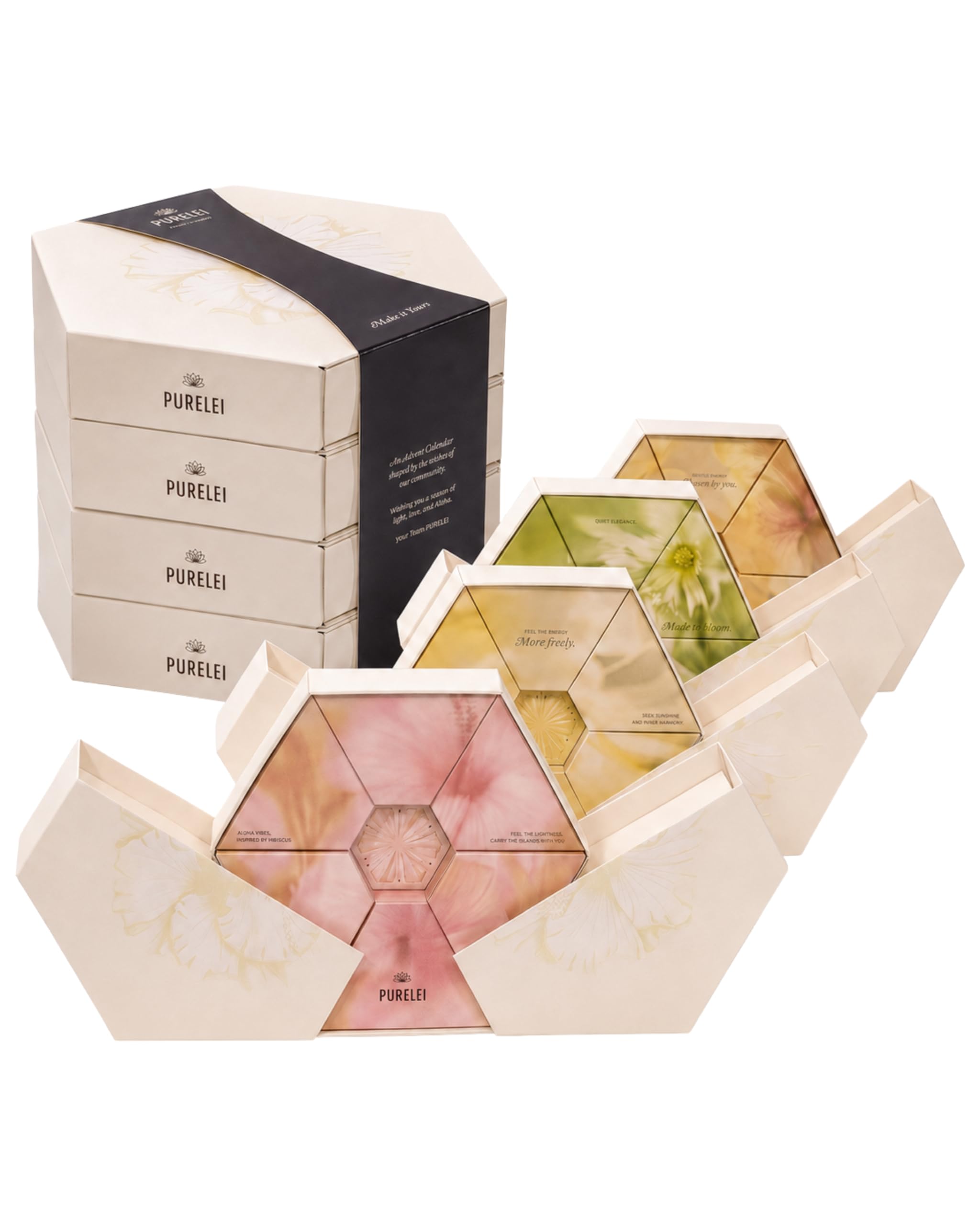 Purelei Schmuck Adventskalender 2026 (Gold) – 24-teilig, modular