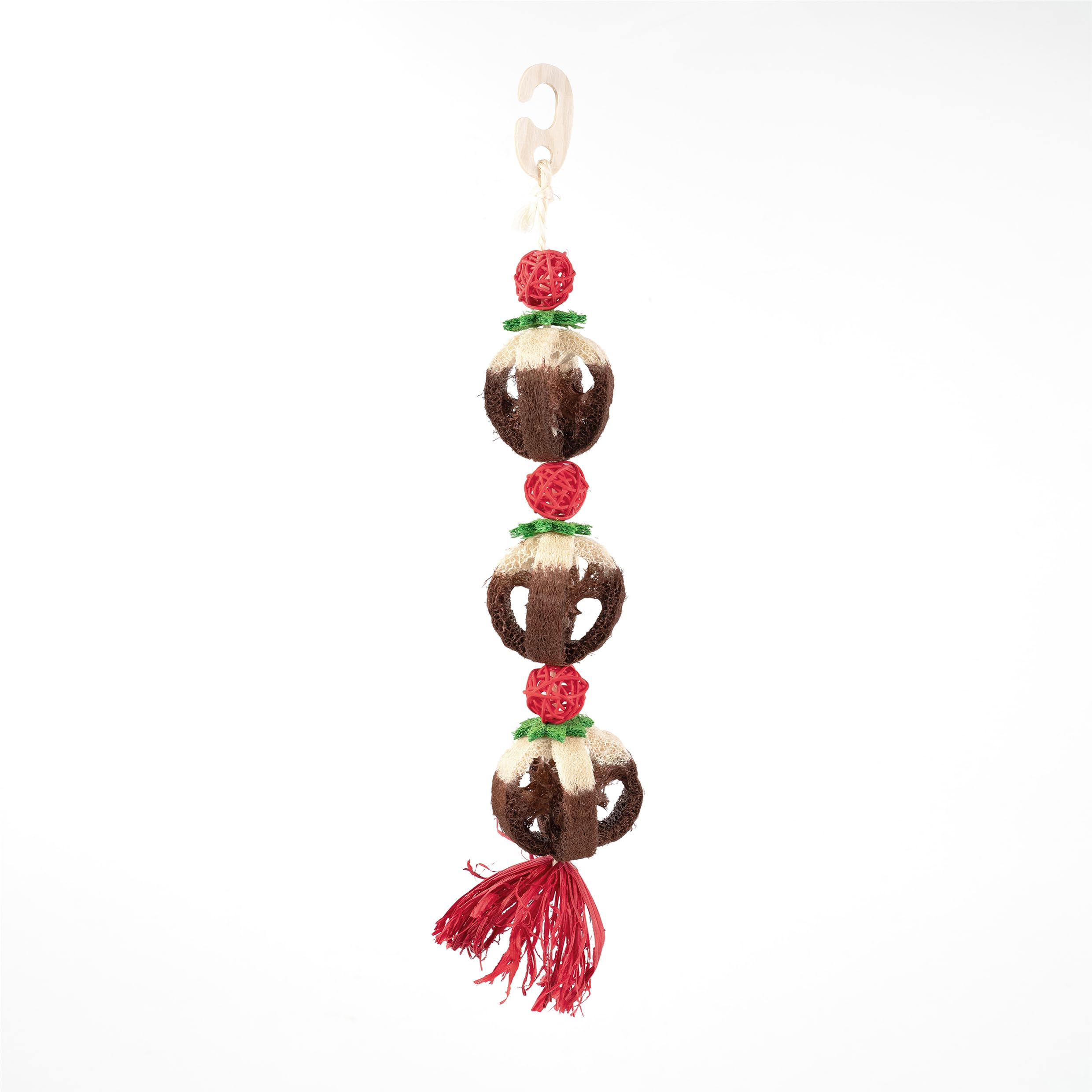 Cupid and Comet Pudding Garland Loofa Pet Toy