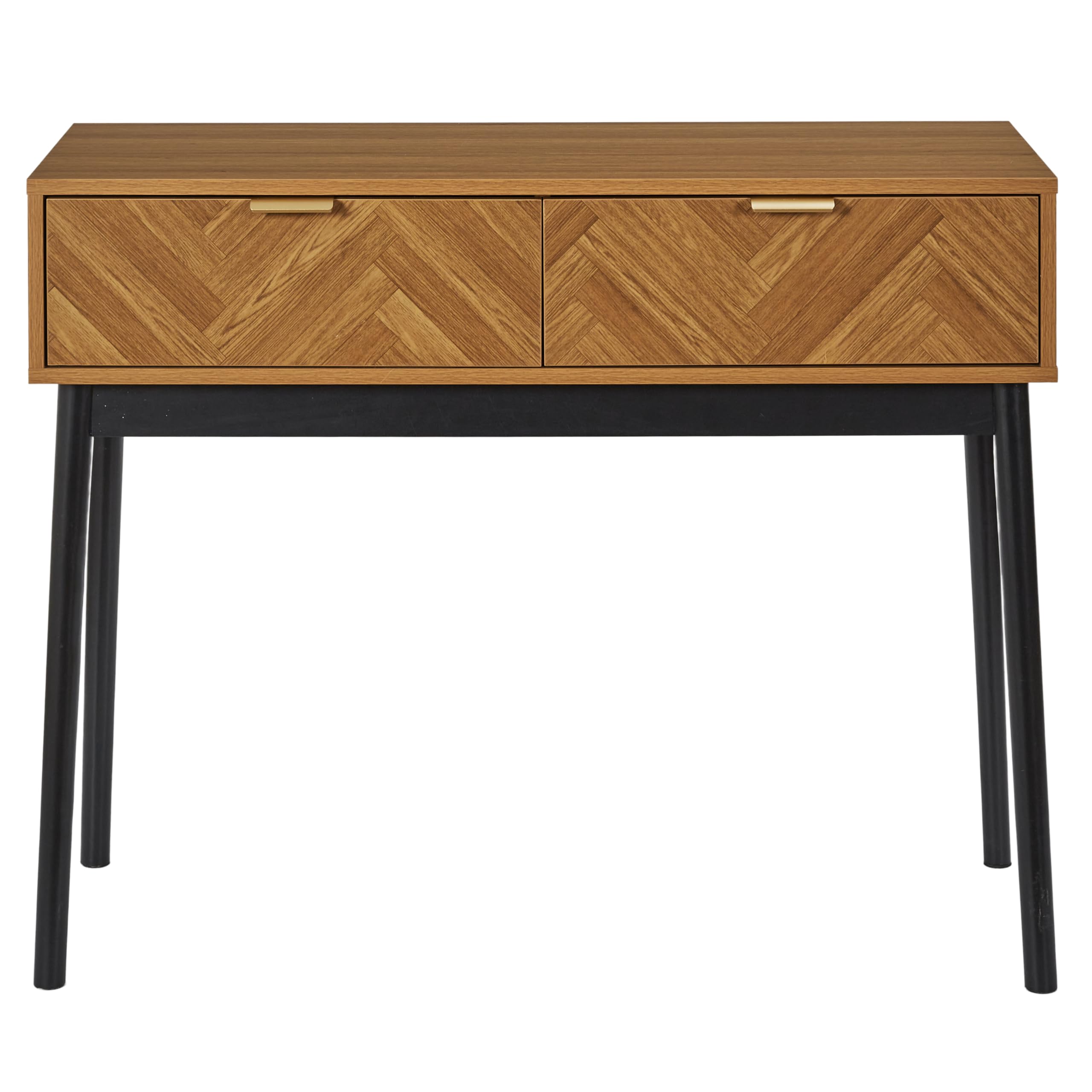 HOME DECO FACTORY, HD0301, console, modello Felix, collezione Lounge Edition, mobili, tavolo e scrivania, console e cuscino, 100 x 80 x 35 cm, marrone-nero