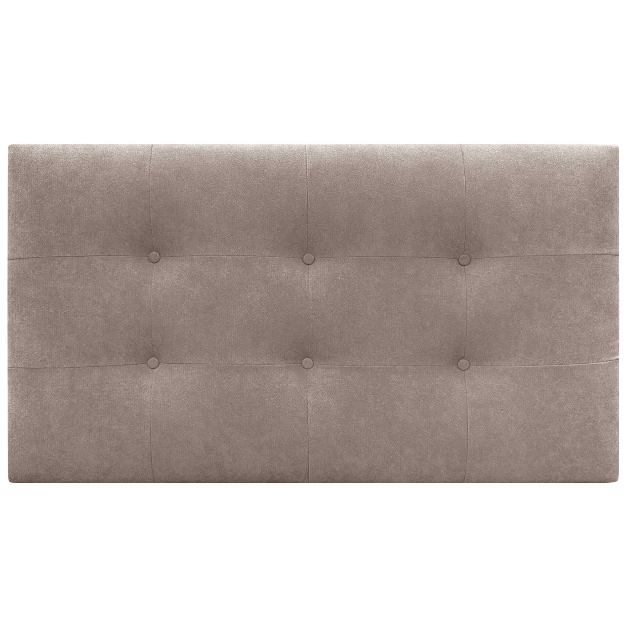 DHOME Cabecero, Cabezales de Cama Acolchado Capitoné 8cm de Grosor. Cabezal tapizado ACUALINE Tela y Polipiel. Cabeceros de Cama Matrimonio e Individual (Tela Tierra, 110cm (Camas 80/90/105))