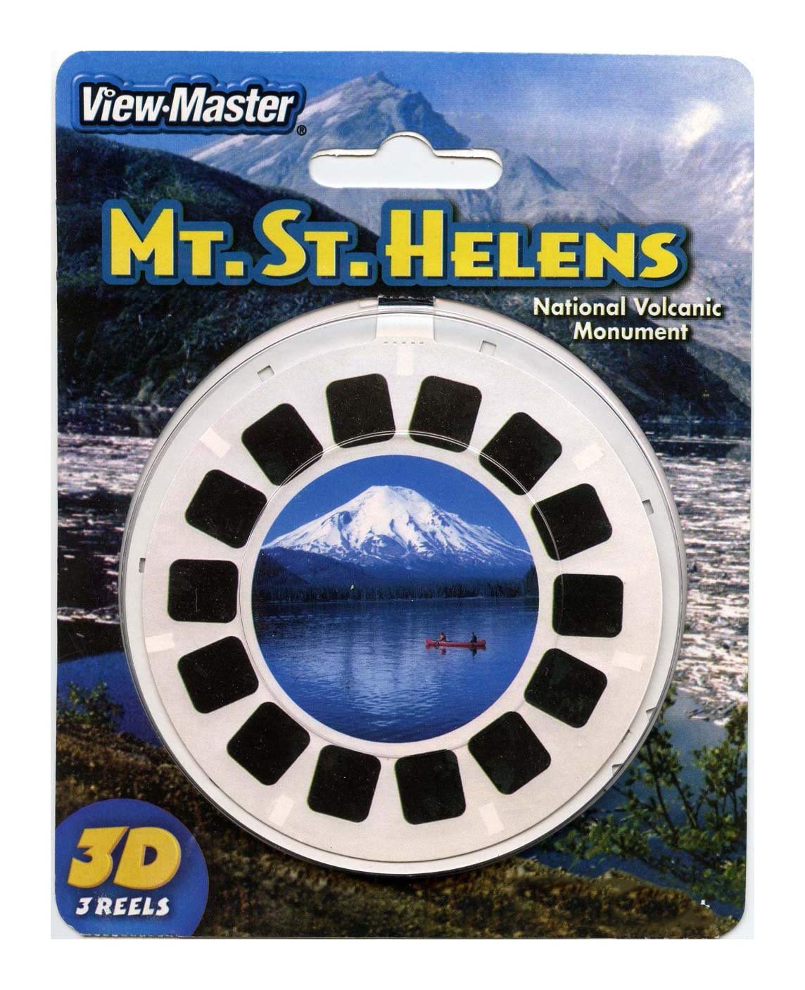 3Dstereo ViewMaster - Mt St Helens National Volcanic Monument - 3 Reels on Card- NEW