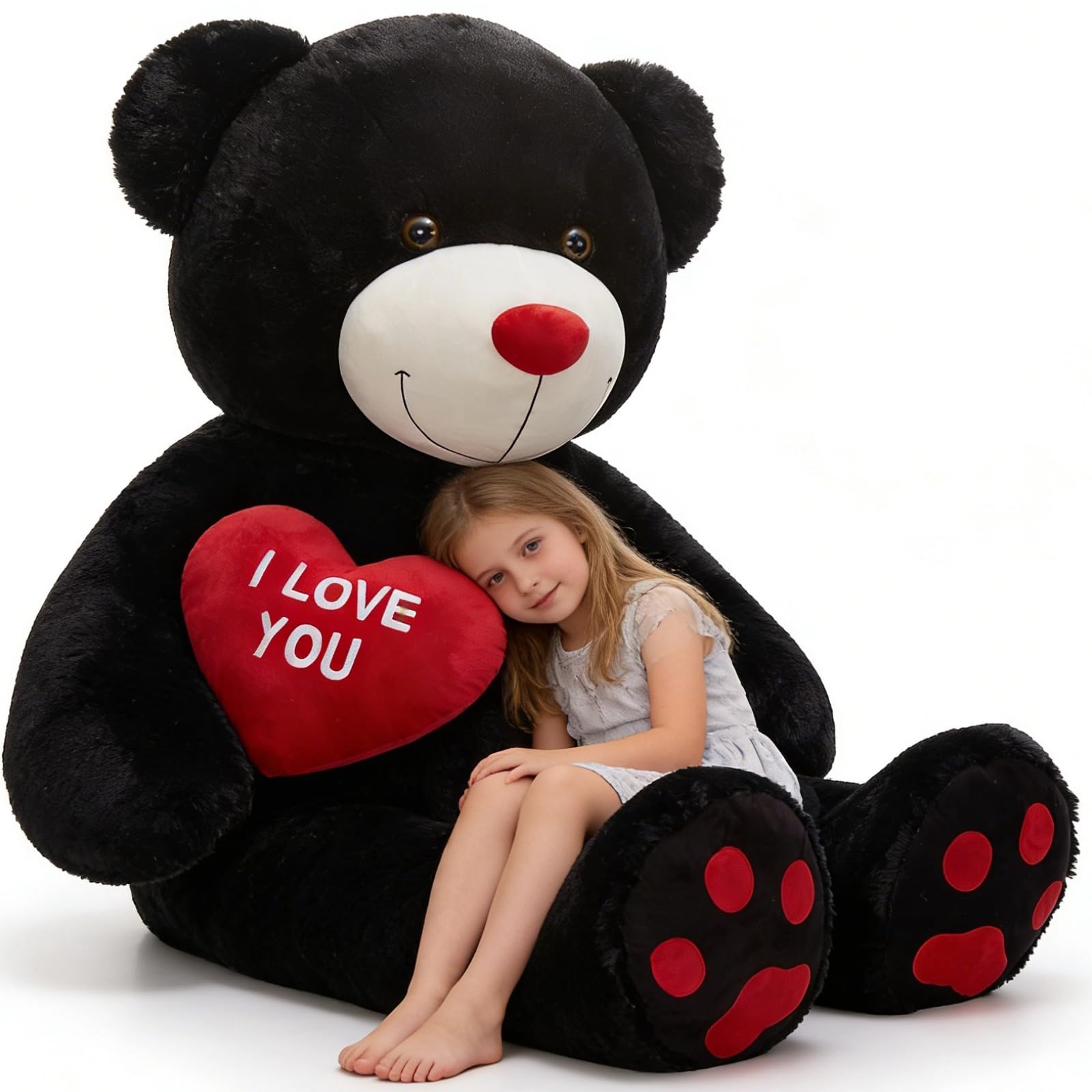 Amazon.com: Tezituor Giant Black Teddy Bear 6ft Stuffed Animals