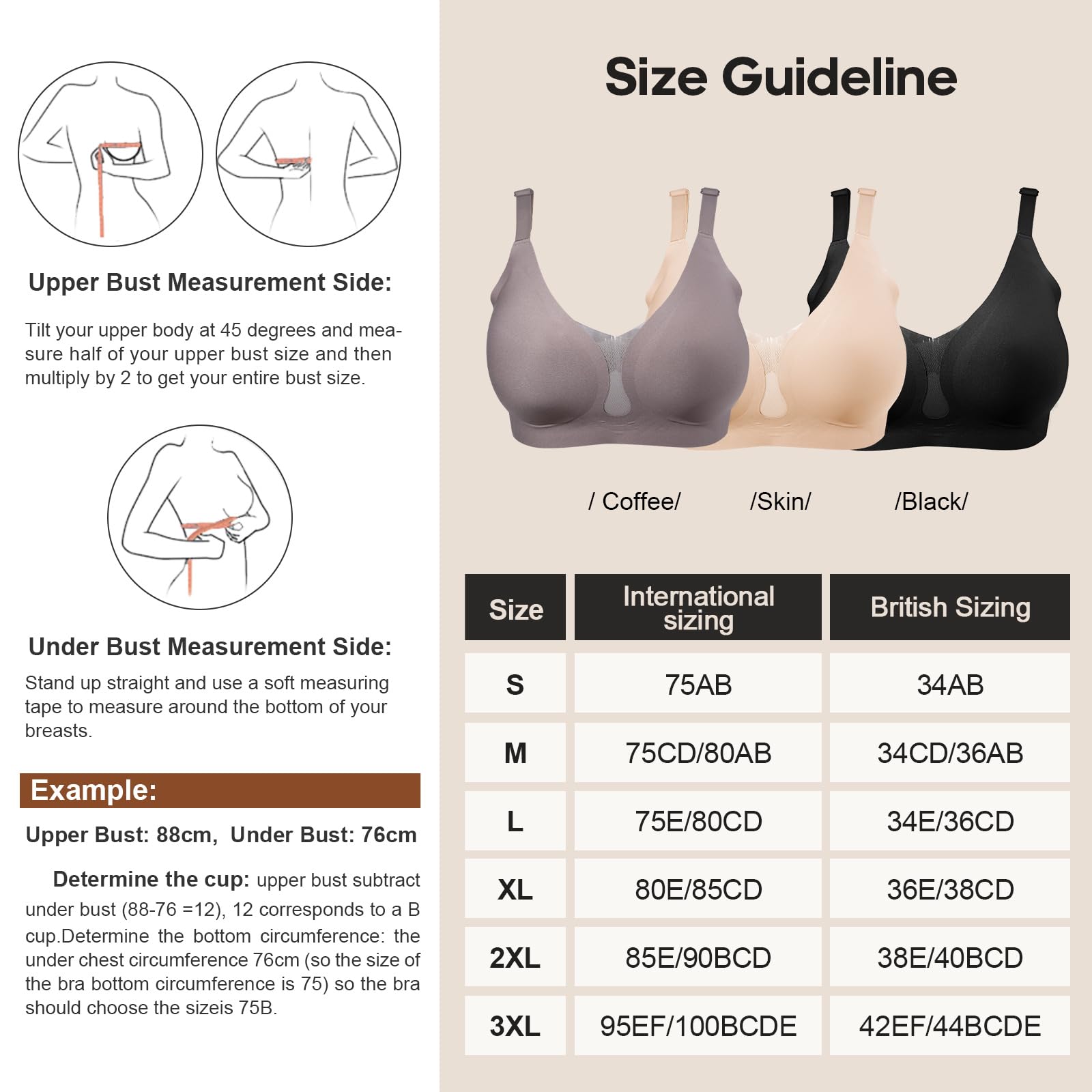 Lervanla Reggiseni per mastectomia con tasche Post Chirurgia Reggiseno Protesi Seno Senza Fili Reggiseni Quotidiani