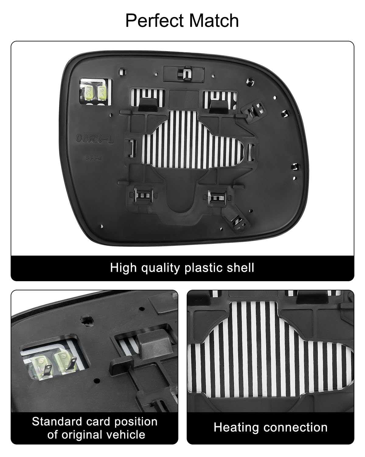 New Flat Driver Side Power Replacement Mirror Glass For 1999-2003 - Foto 6