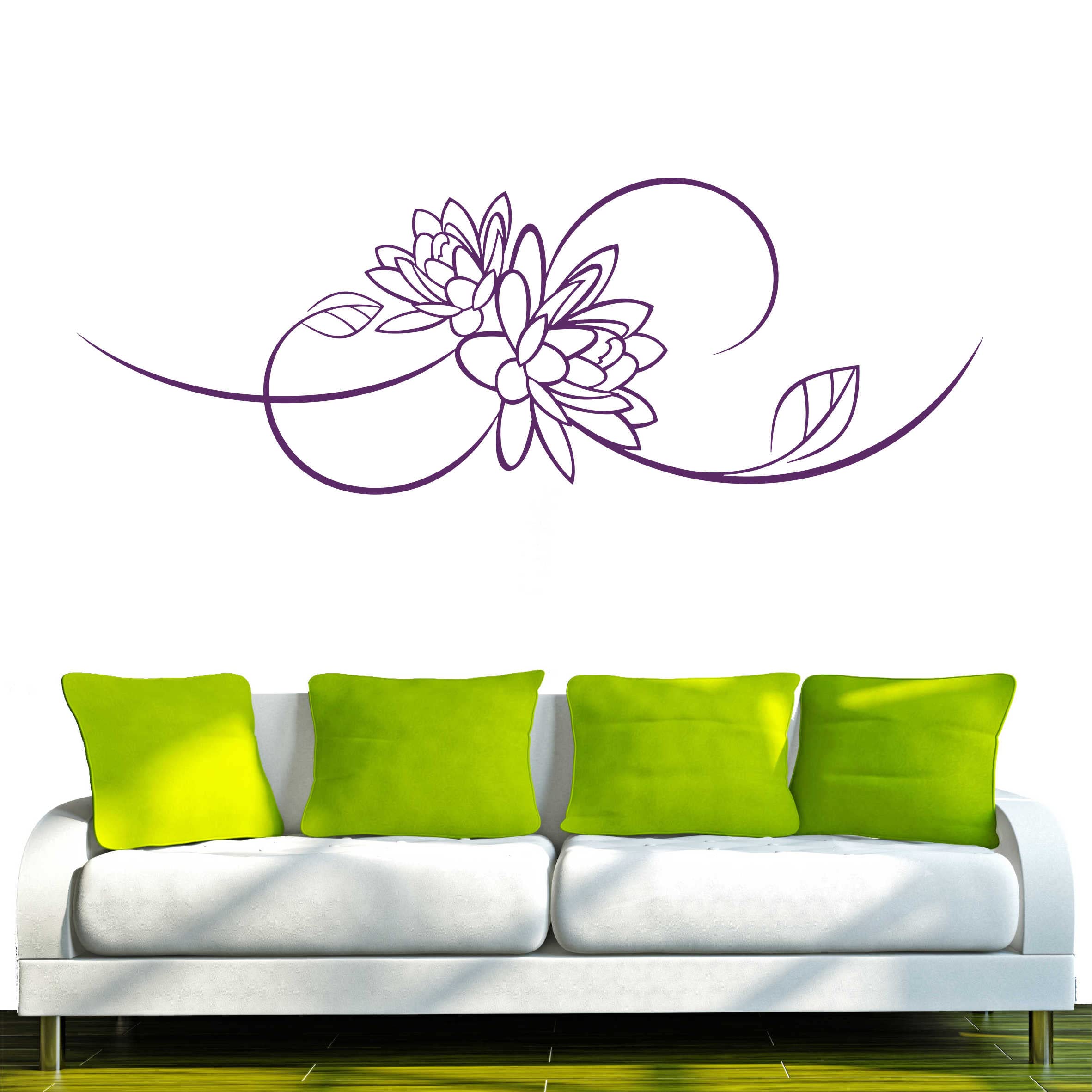 INDIGOS UG - Decalcomanie da muro - adesivi da parete - Murale - D283 Dolce Scoiattolo Tribale, Oro, 80 x 66 cm - Decorazione per soggiorno, camera dei bambini, ufficio, scuola