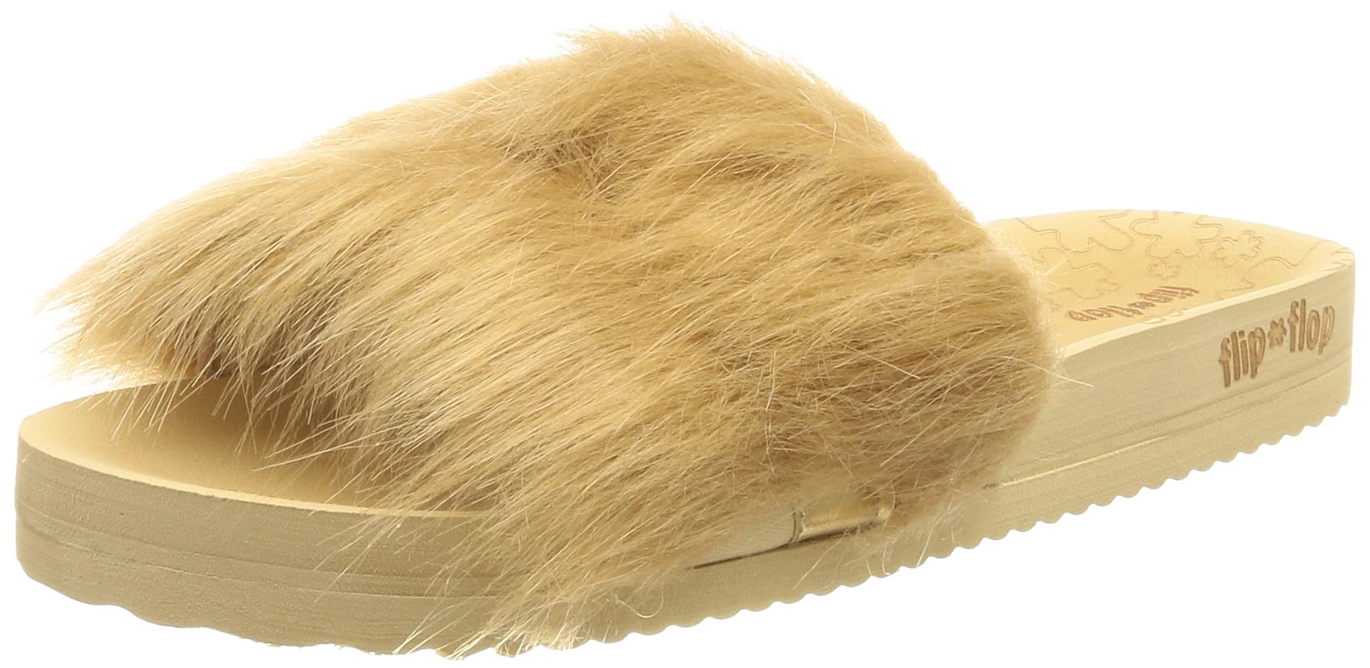flip*flop Women's Pool Hairy Strap Mule, Sombrero, 4 UK