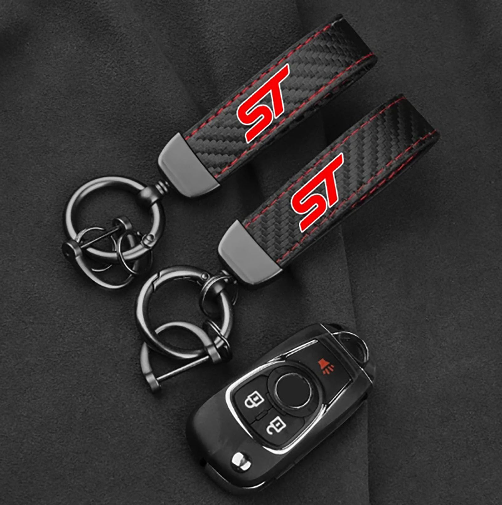 ontto Leder Autoschlüssel Hülle Passt für Ford Ranger C-Max S-Max Focus Galaxy Mondeo Transit Tourneo Custom Schlüsselcover Schlüsselanhänger Schutzhülle Schlüsselbox Schlüsseletui-Braun