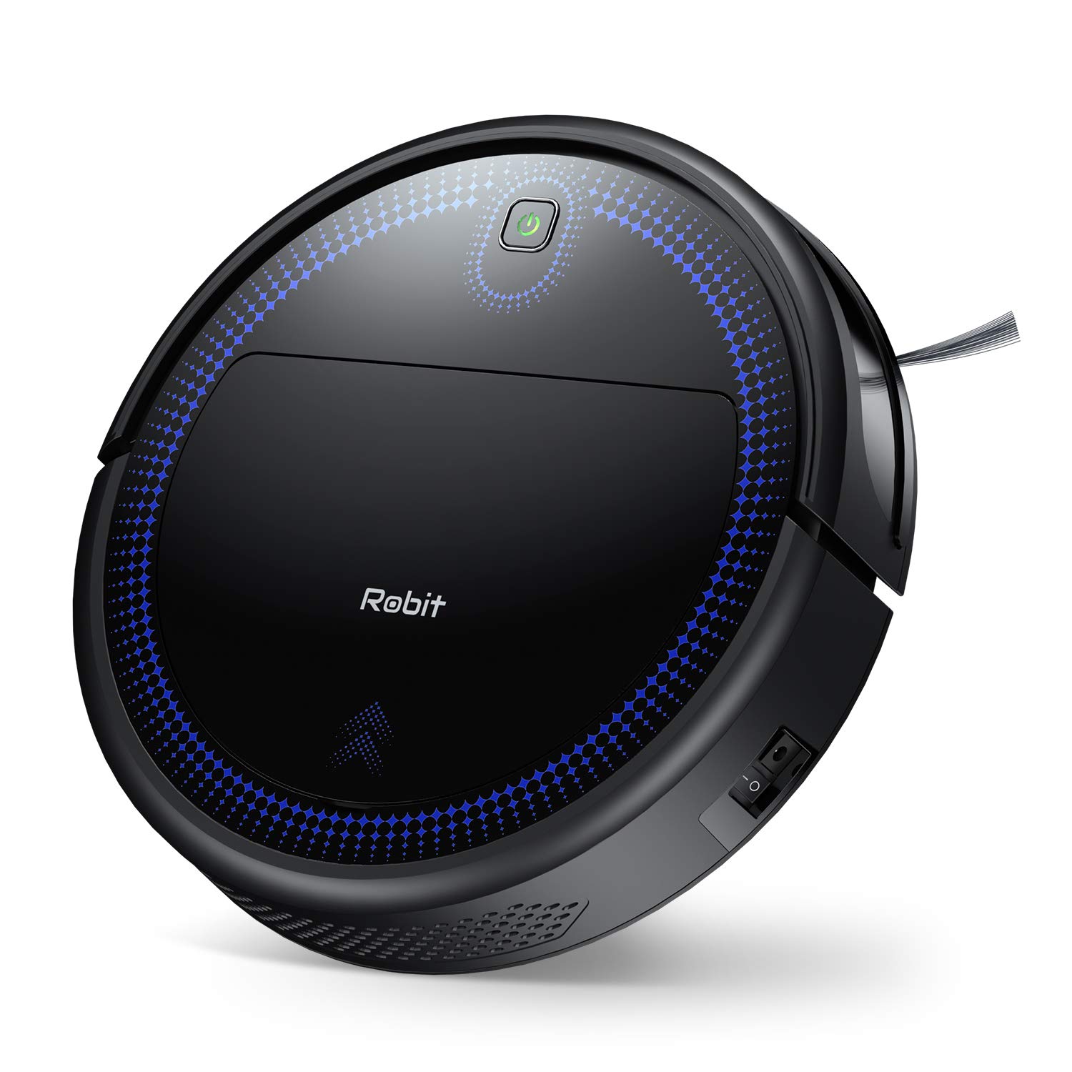 Robit Robot Vacuum Cleaner V7S Upgraded 2021 2200Pa Strong Suction Ultra-Thin Drop Sensor, Quiet Self- Charging Robotic Vacuum Cleaner for Pet Hair Hard Floors, Carpet