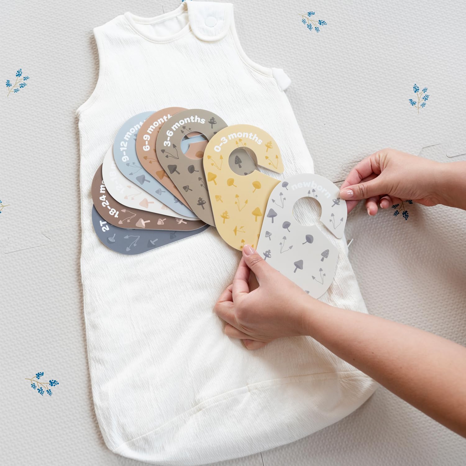 Mushroom Baby Closet Dividers Set for Newborn to 2T