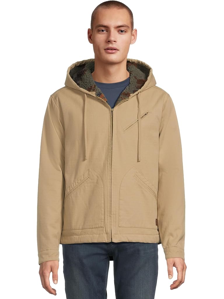 Khaki RVCA Sonora Hooded Jacket