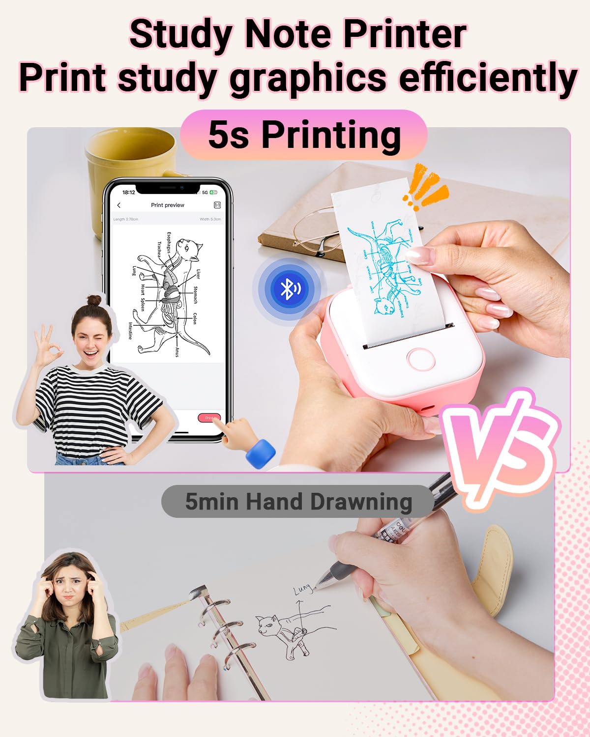 Snapklik.com : Sticker Printer - T02 Inkless Sticker Maker Machine ...