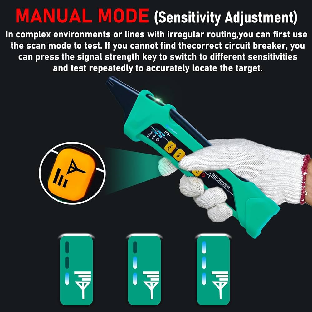 Xin Tester AC Digital Circuit Breaker Tracer with Adaptor