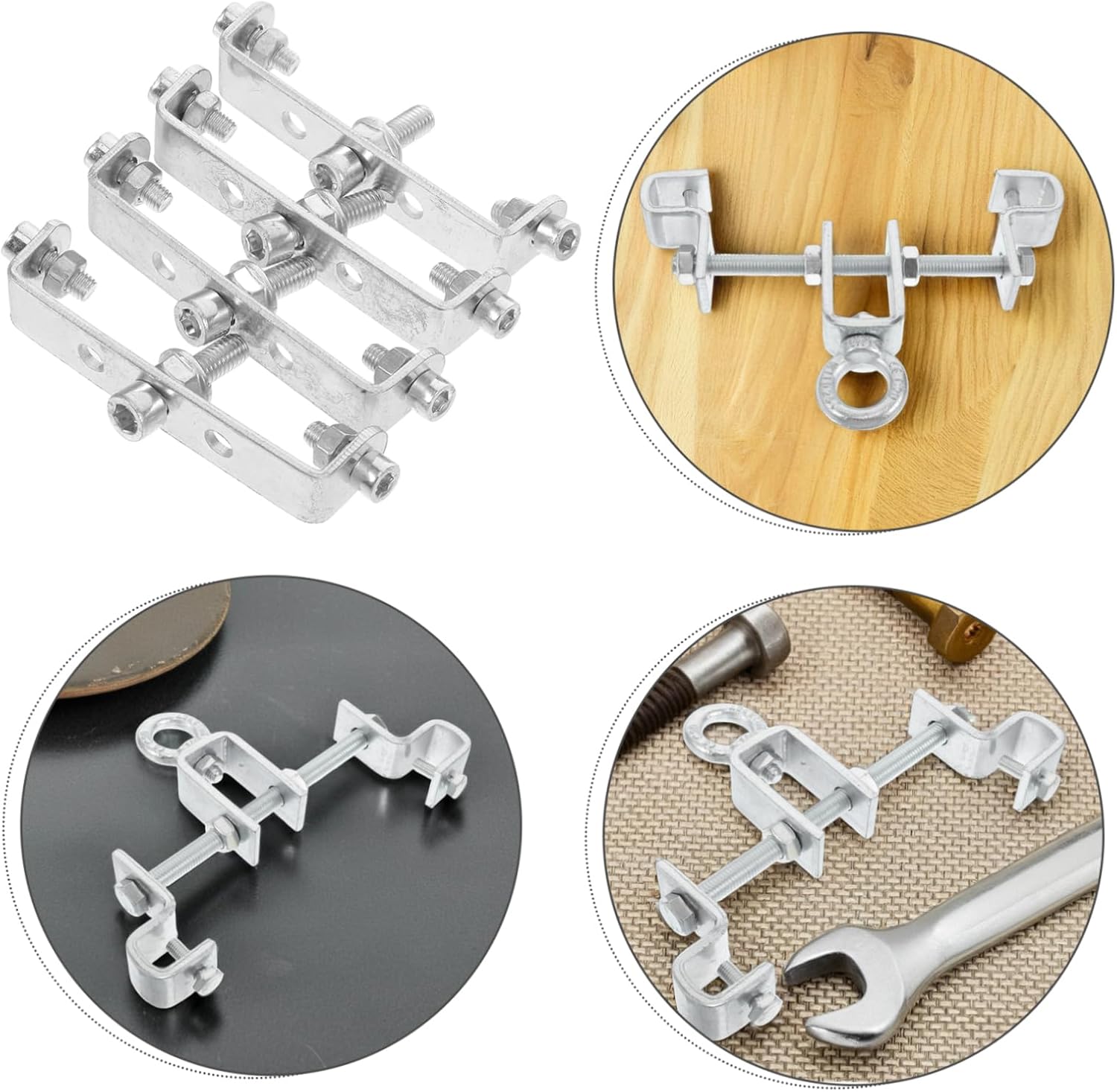 TOYANDONA 2pcs Adjustable Heavy-Duty Ceiling Hook Mounting Bracket for Hammocks Punching Bags and Suspension Easy Installation Stable Support Versatile Use