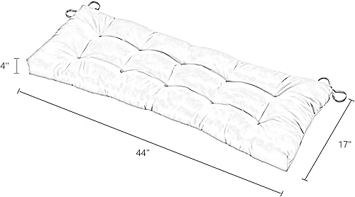 Miniatura 4 de South Pine Porch AMSC4805-FOREST Sunbrella - Cojín para banco o columpio, color verde, 44 pulgadas