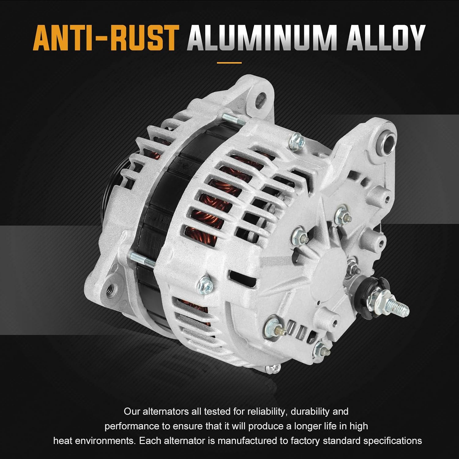 NEW Alternator Replacement Compatible with Infiniti QX4 Nissan Pathfinder 2001 2002 3.5L Replace 334-1435 AHI0111 400-44049 13900