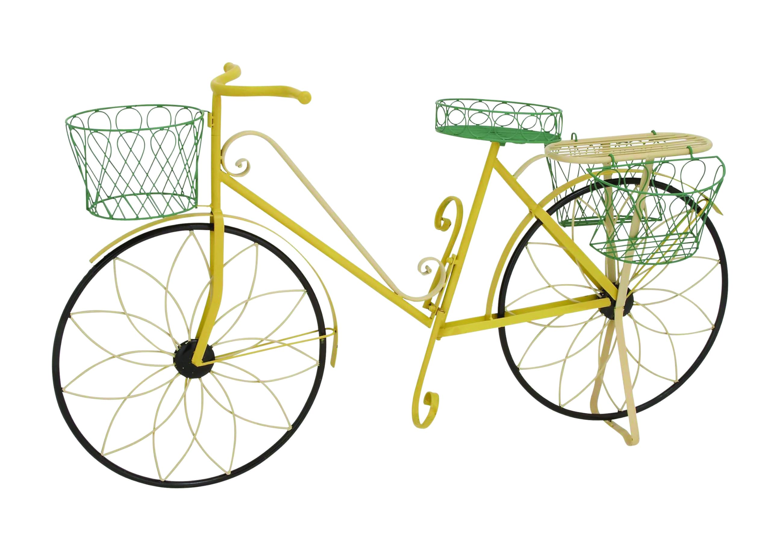 Benedirt置き物 Amazon.com: Deco 79 Metal Bike Indoor Outdoor Plantstand Indoor