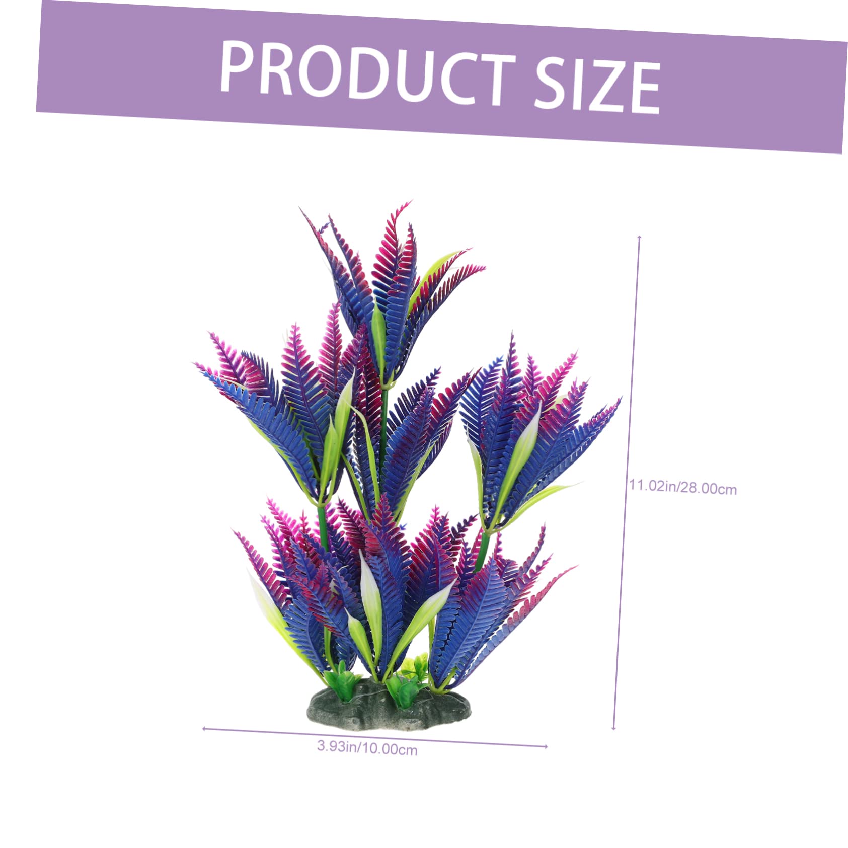 Sosoport Lot De 5 Plantes Aquatiques Pour Aménagement Paysager D'Aquarium Grandes Plantes D'Aquarium Gazon Artificiel Pour Aquarium Faux Poissons Herbe Aquatique Décorative