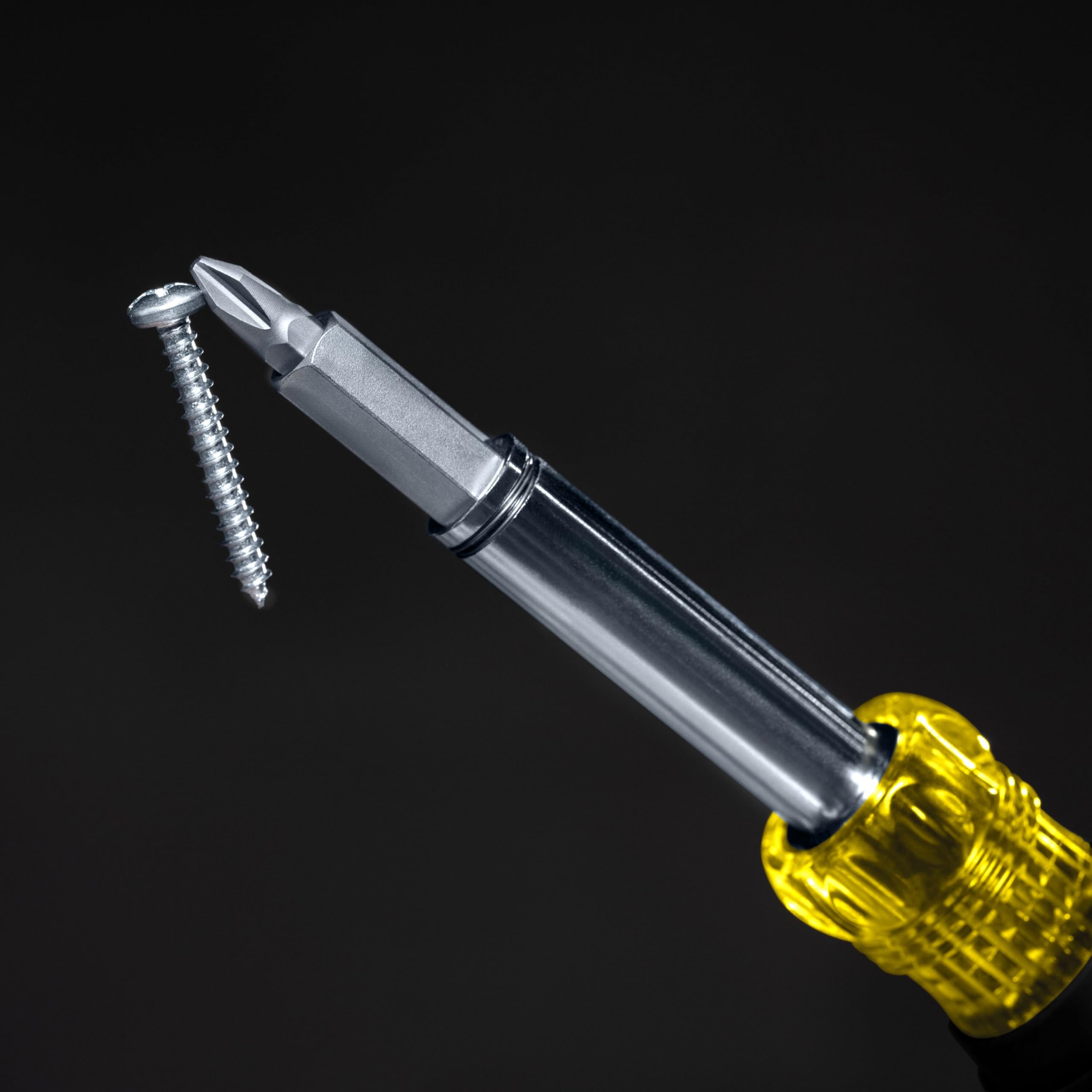 Klein Tools 32500MAG | Cacciavite magnetico multi-bit 11-in-1 con chiavi a bussola | Impugnatura Comfort Grip | Magneti ad alta tenuta | Acciaio temprato