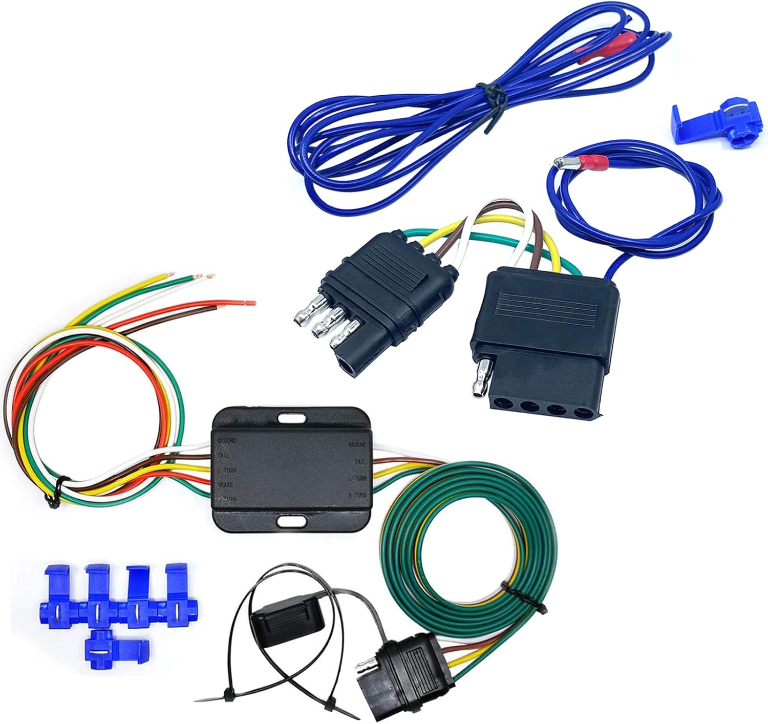 CARROFIX 3 Wire to 2 Wire Taillight Converter and 4 Way