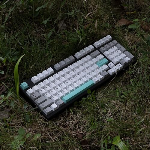Miniatura 6 de Juego de 264 teclas modernas Dolch Light - Juego de teclas de doble perfil cereza personalizadas color blanco y gris para teclados mecánicos Cherry