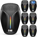 Upgraded Ultrasonic Repeller & Insect Indoor Repeller,Ultrasonic and Repellent for Roach,Rodent,Mouse,Bugs,Mosquito,Mice,Spider,Ant,3 Mode Switching,6 Packs