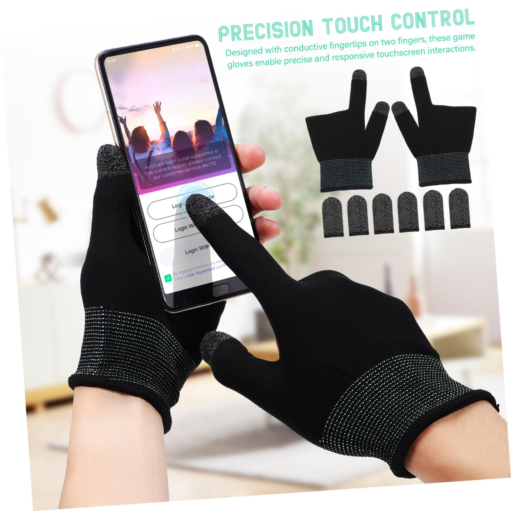 Amazon | Outanaya タッチスクリーン対応 ゲーミングフィンガー