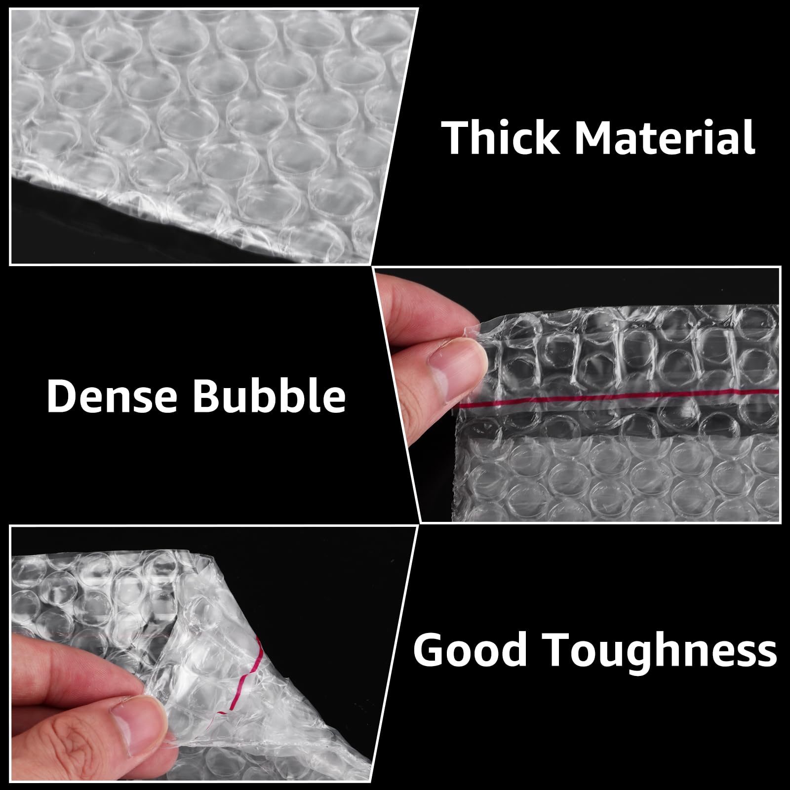Lot De 100 Sacs à Bulles Autocollants - 15x25 Cm - Pour Emballage Et Expédition, Protection Antichoc - Transparent - 4