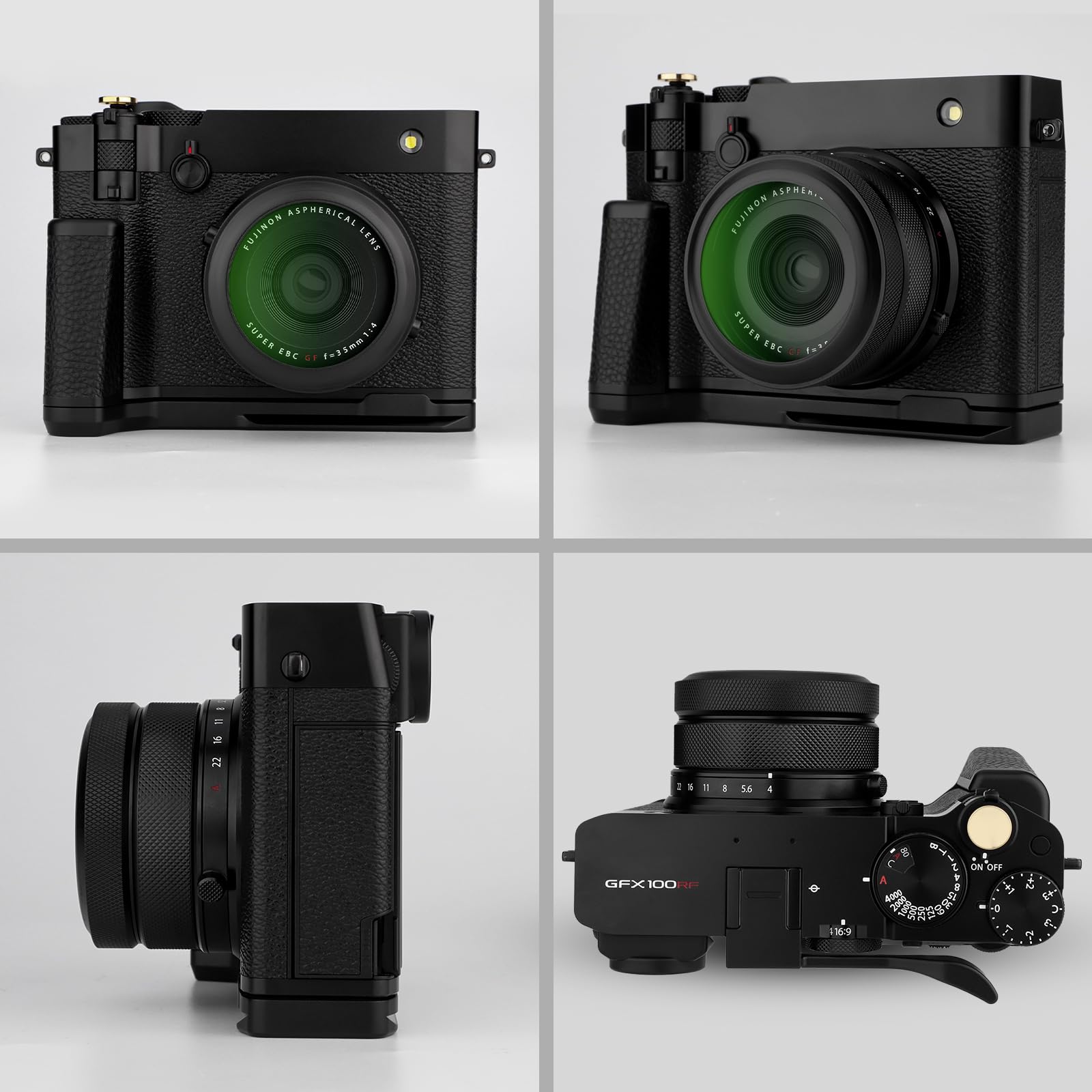 Haoge MC - Filtro di protezione UV per fotocamera for Fujifilm GFX100RF, compatibile con copriobiettivo originale, LUV-GFXUV-B, non è necessario alcun adattatore per paraluce, nero