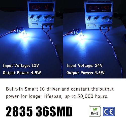 Miniatura 2 de KISLED Super Bright 3000lm H8 H11 LED Fog Lights Bulbs DRL High Power 3030 Chips with Projector Lens Replacement for Cars Trucks Ice Blue