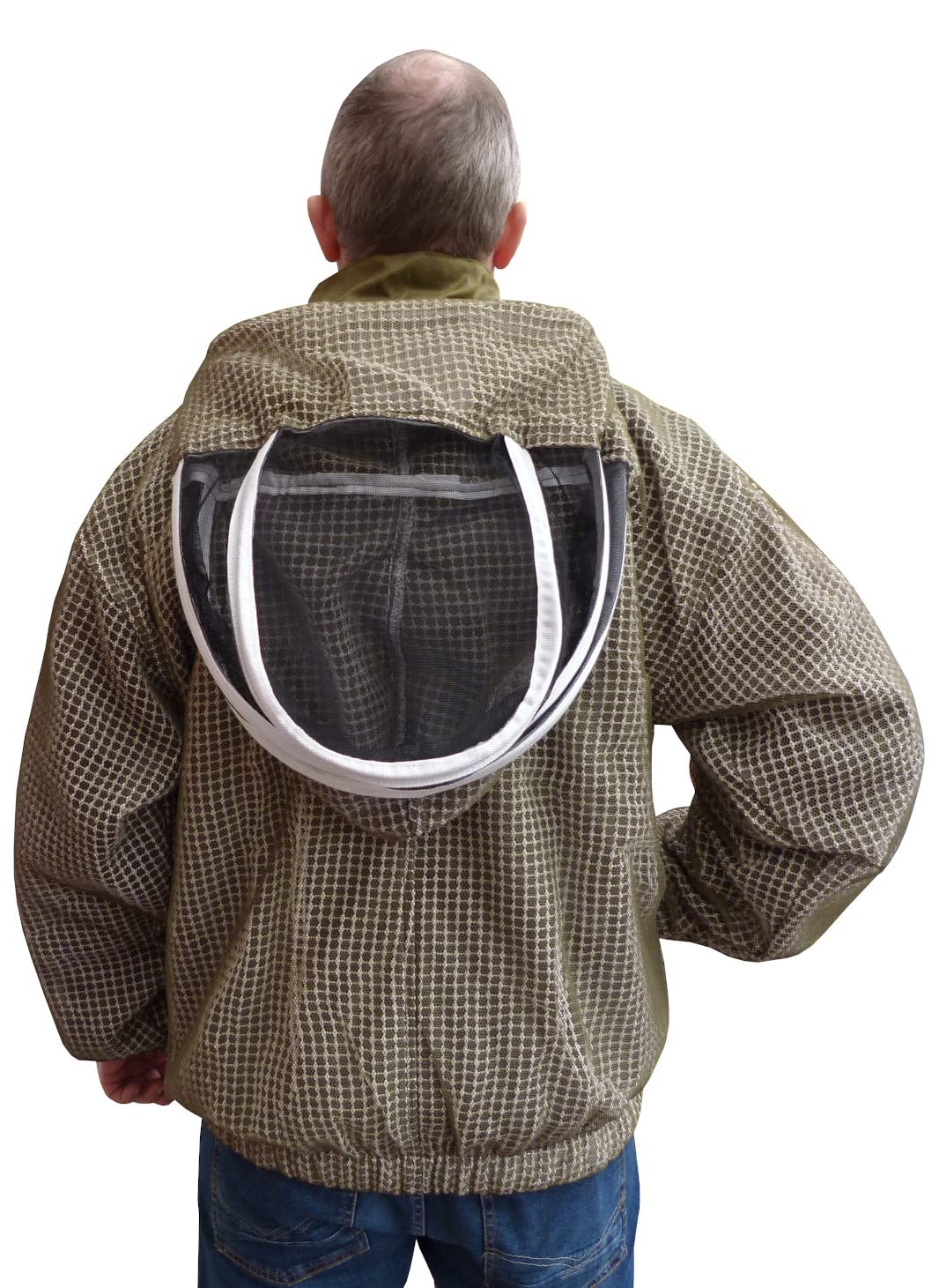 AGS Bee Jacket - Giacca da apicoltura a 3 strati, ultra ventilata, colore: verde (2XL)
