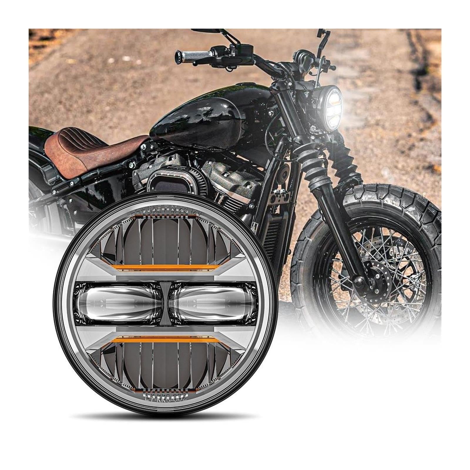 Pasuje do uniwersalnego reflektora motocyklowego Harley Sportster