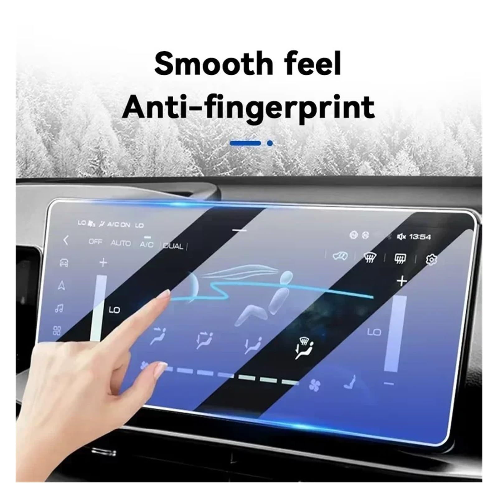Protector Pantalla Navegación Para Volvo EX90 ES90 Cristal Templado Película Protectora Monitor Salpicadero 2024-2025 Protector pantalla cristal templado(Blue light)