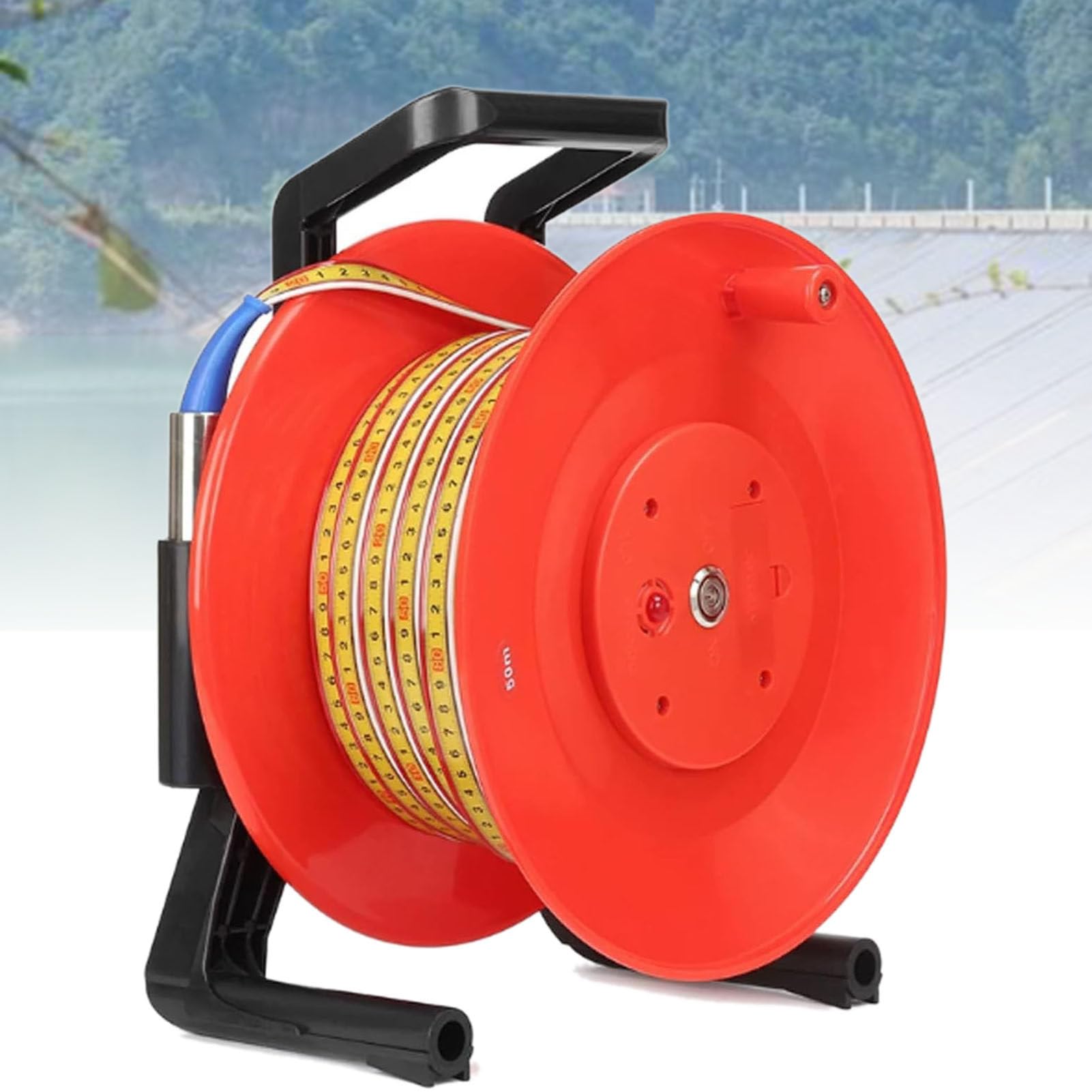 ExoticaBlend Portable Deep Well Water Level Meter indicator water level borehole depth meter dip meter depth 10-300M 20m(65ft)
