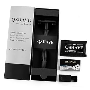 Amazon.co.jp: QSHAVE 両刃剃刀 4インチ長ハンドル安全カミソリ