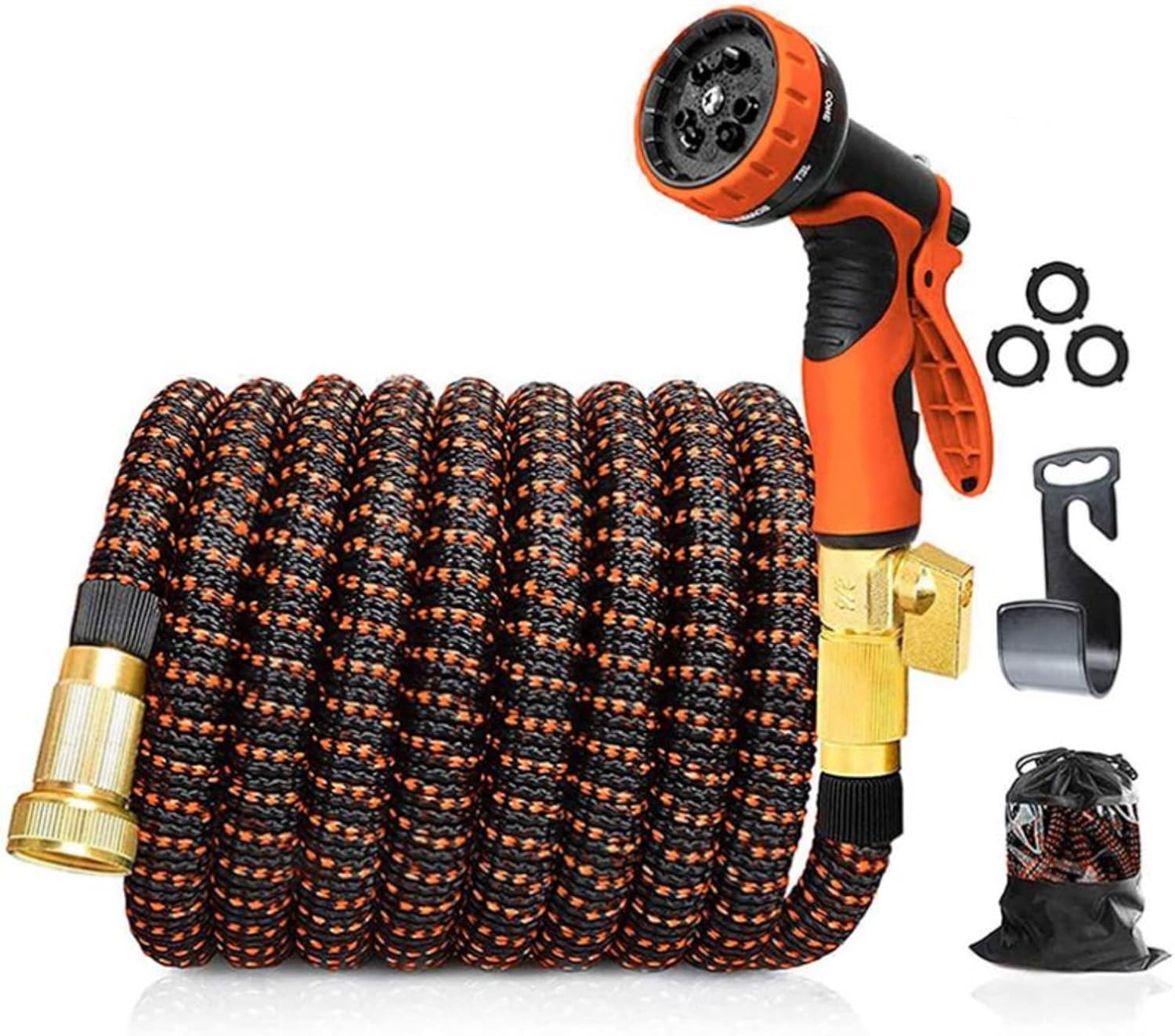 25Ft 100ft garden hose extendable with 10 functional