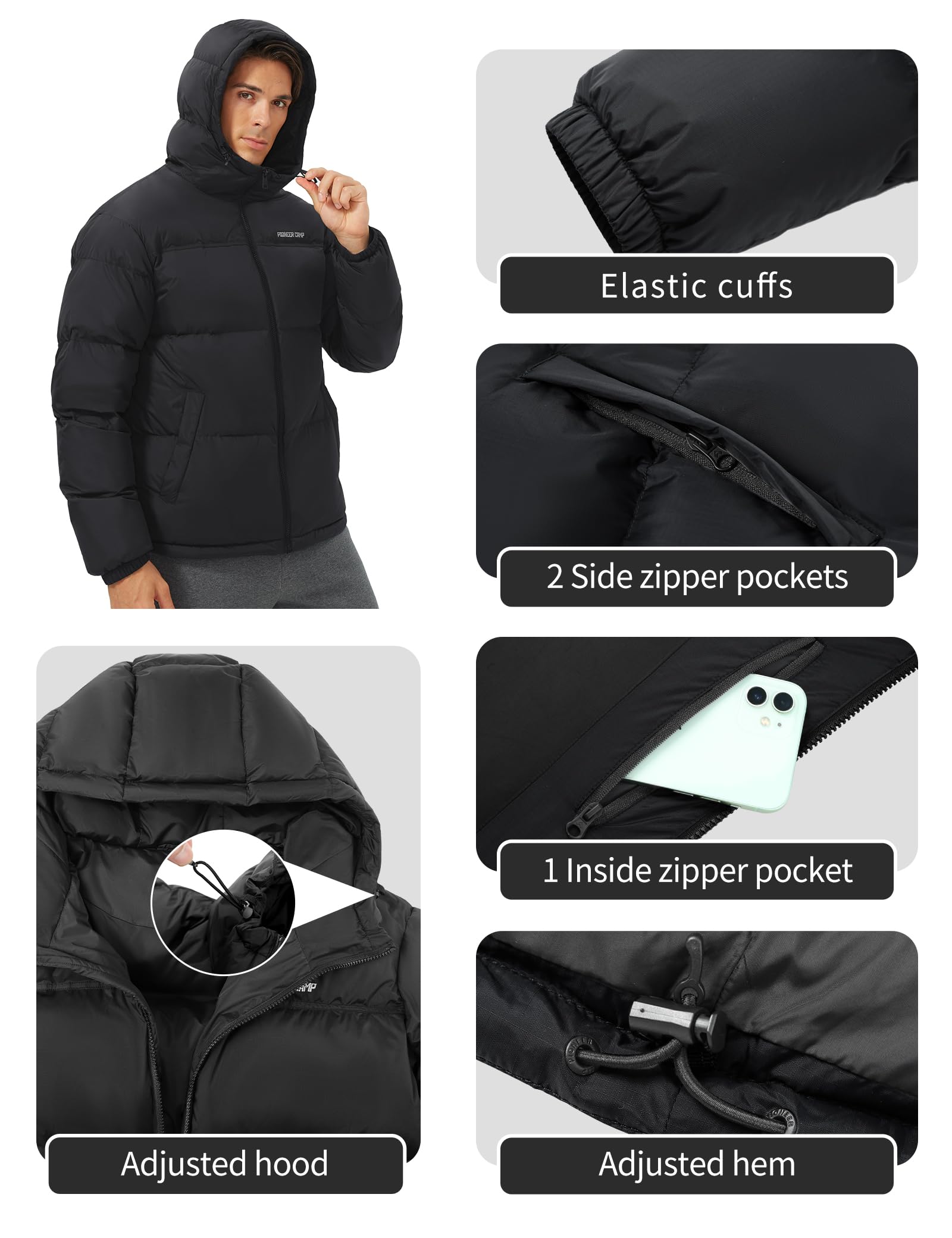 Pioneer Camp Herren Softshelljacke - Wasserdicht & Winddicht Für Winter, Wandern & Outdoor-Aktivitäten