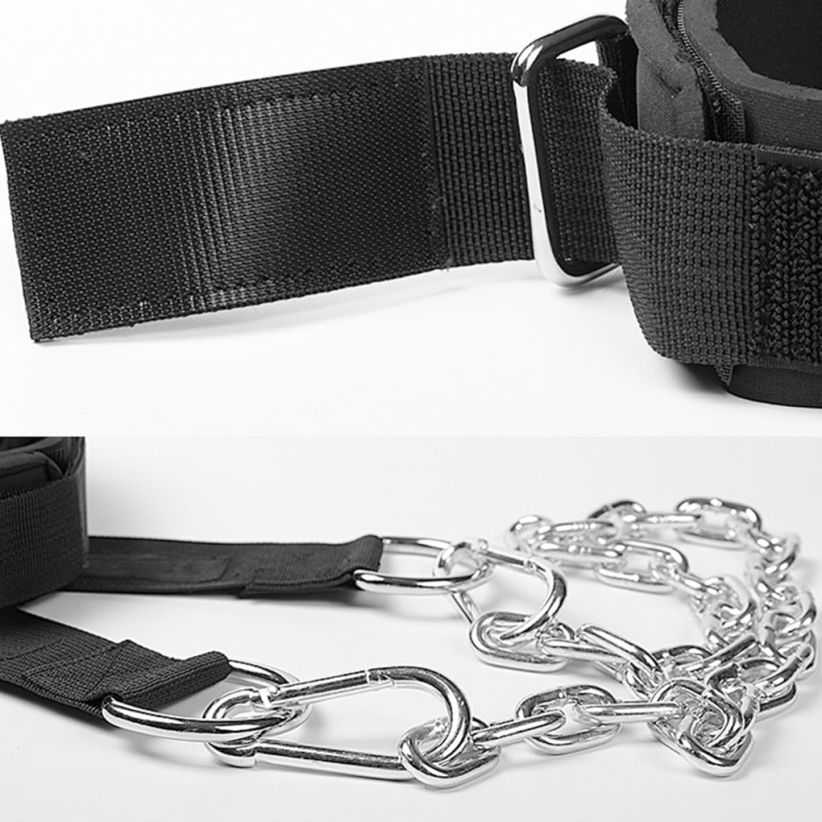 Imbracatura per Collo e Testa per Adulti, Allenamento Forza Nero