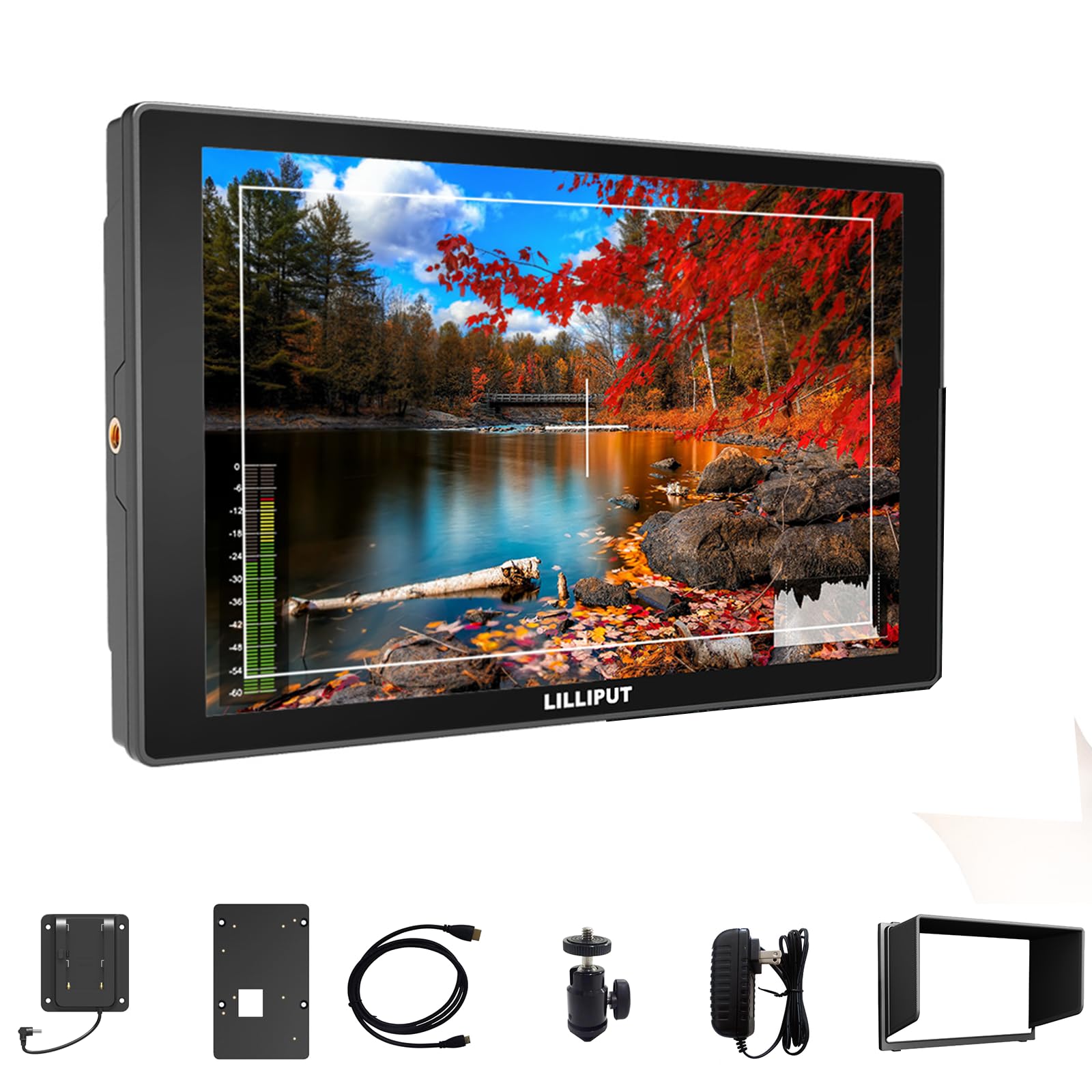 LILLIPUTA11 10.1" Monitor Broadcast Inches Camera Monitor DSLR Full HD 1920x1200P 3G-SDI HDMI IPS Camera Video Monitor