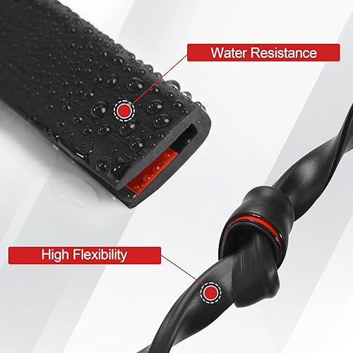 Miniatura 4 de ToLanbbt Canal en U de borde de goma, protector de borde de chapa autoadhesiva, tira de sellado EPDM para puertas de automóvil, placas de acero,