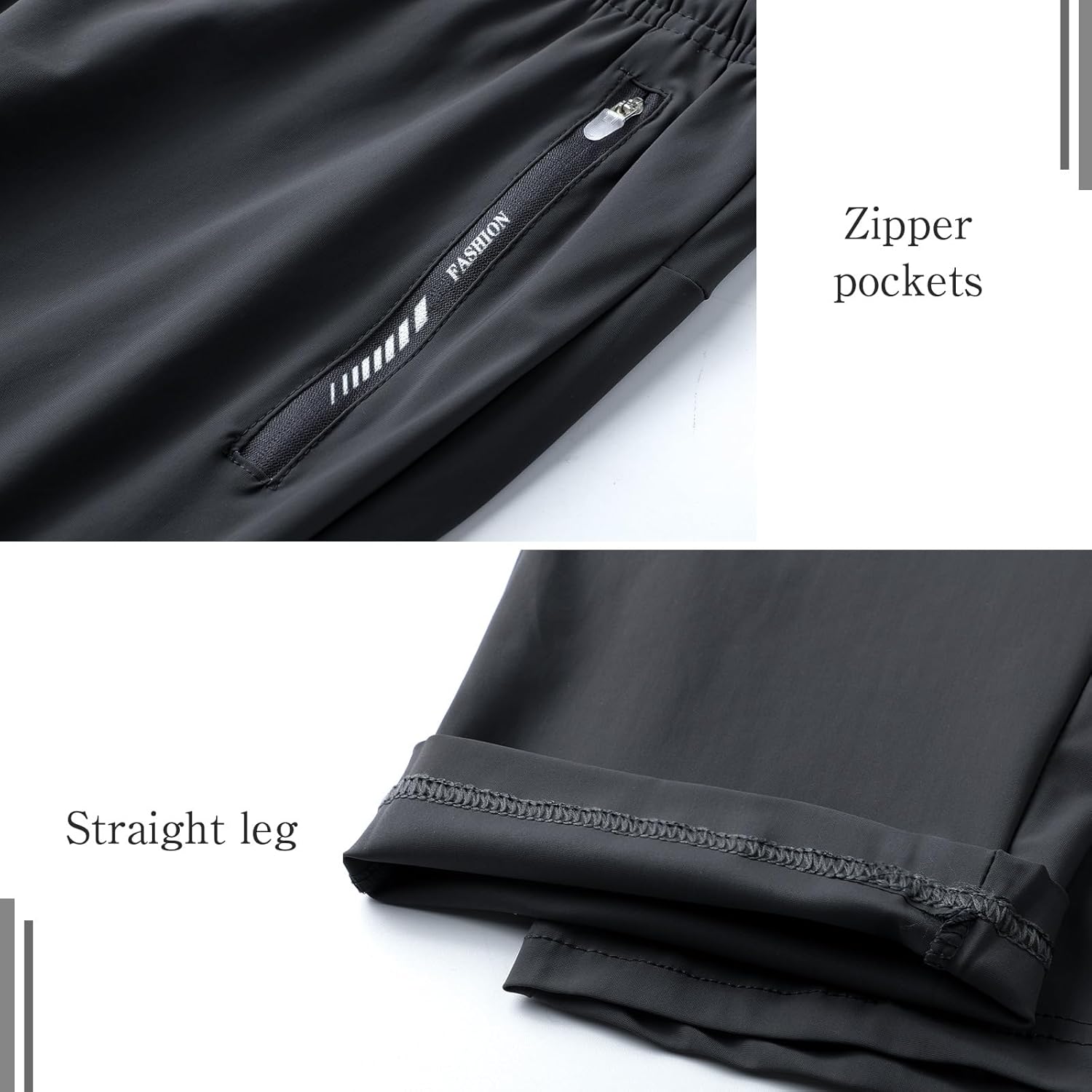 Surenow Womens Active Pants Stretch Breathable Casual Pants with Zip Pocket Lightweight Running Athletic Sweatpants for Women - Image 5