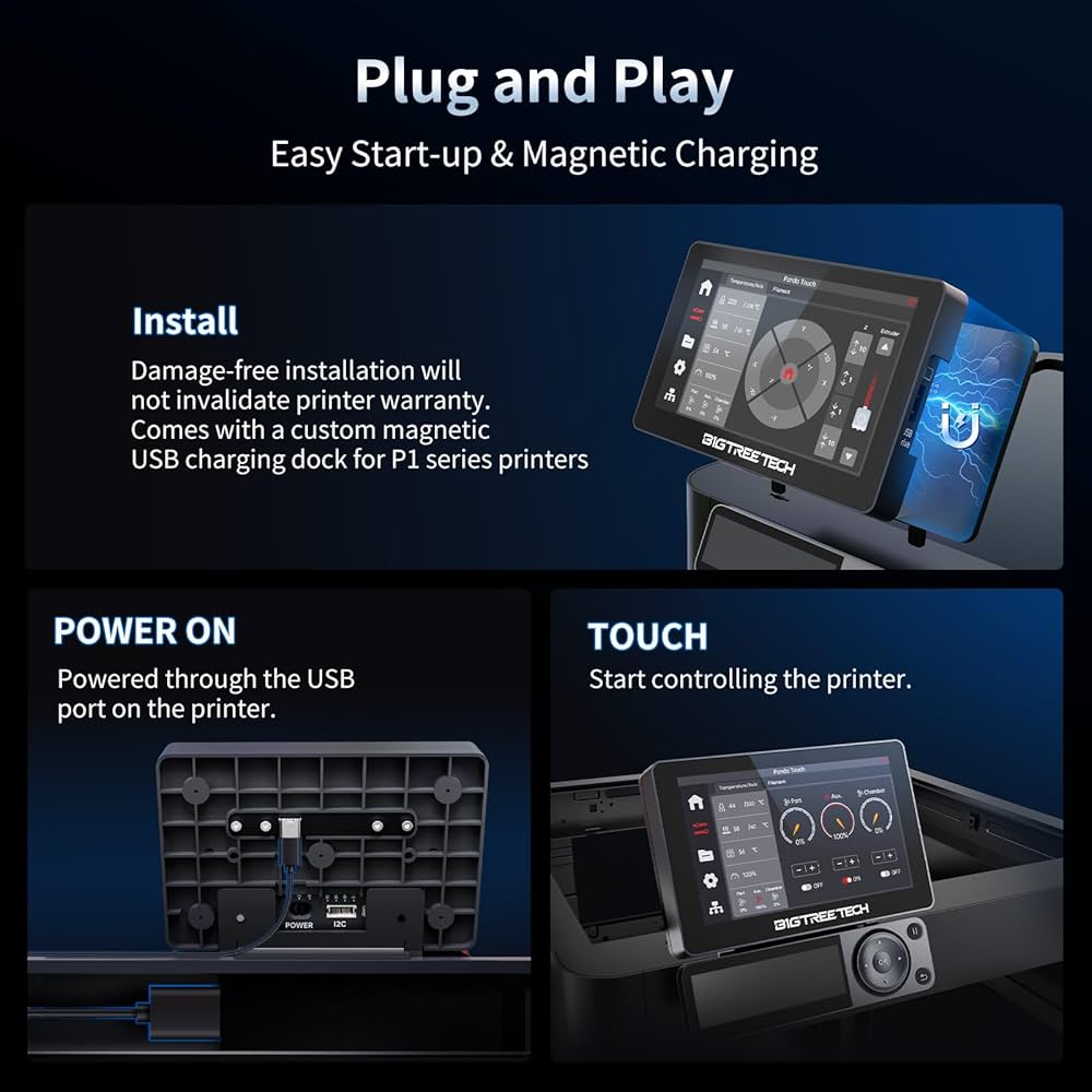 BIGTREETECH Panda Touch, kompatybilny z drukarkami 3D Bambu
