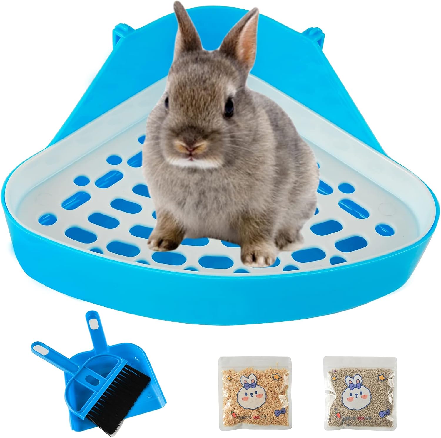 Triangle Rabbit Litter Box Bunny Potty Training Corner