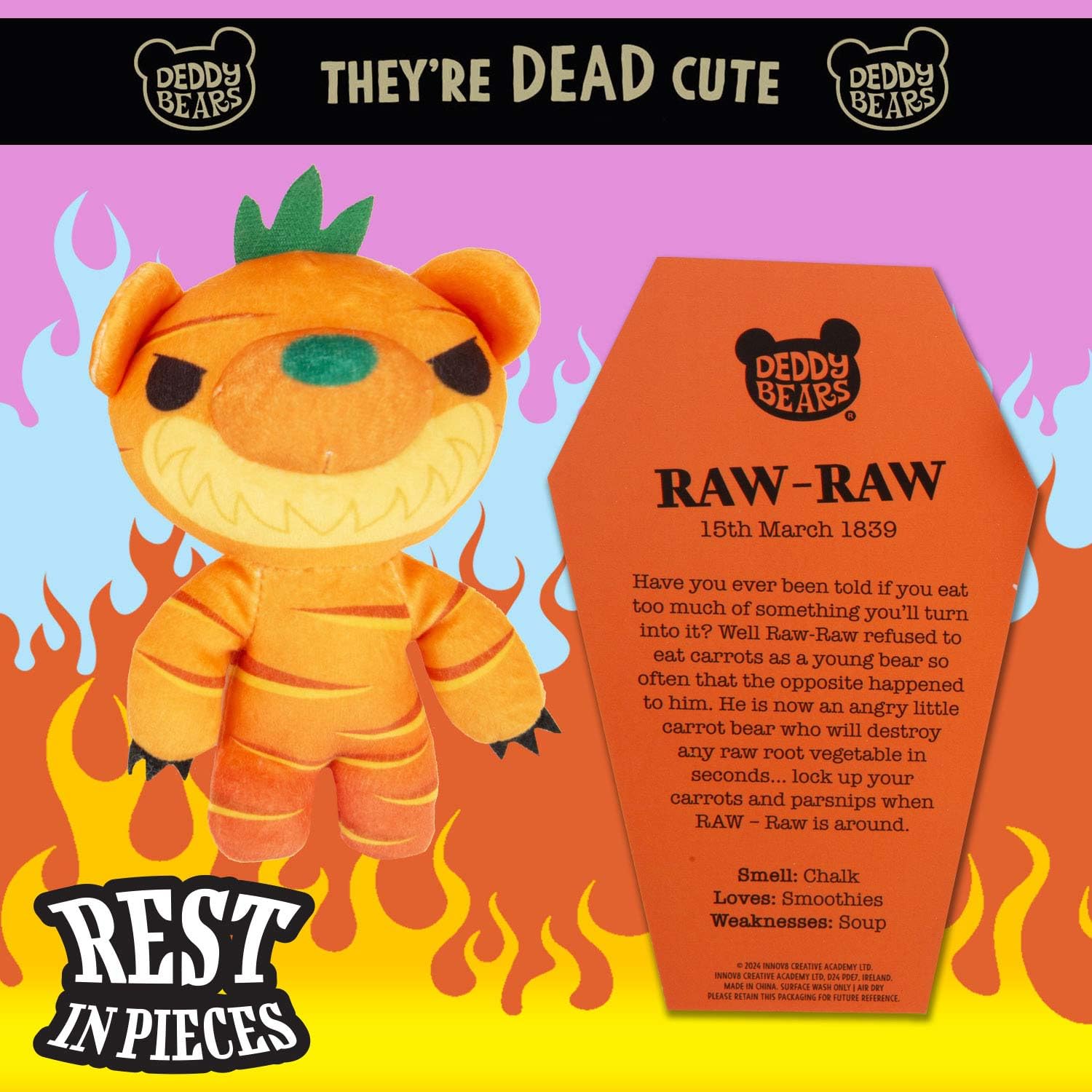 Deddy Bears Soft Toy Easter Series 1 Complete Collection Pack Of 6 Coffin Box Halloween, Birthdays, Spooky Cuddlies Gifts - Image 3