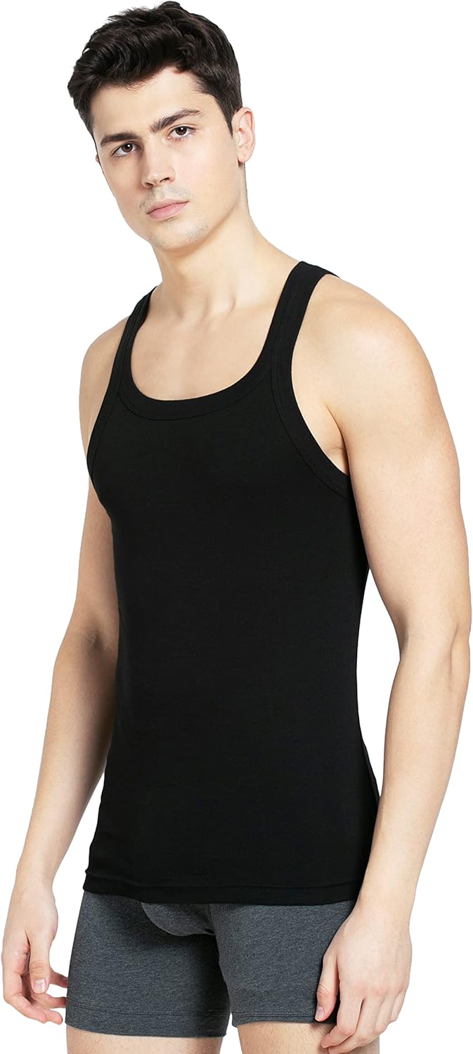 Jockey Men's Vest Vest S Black
