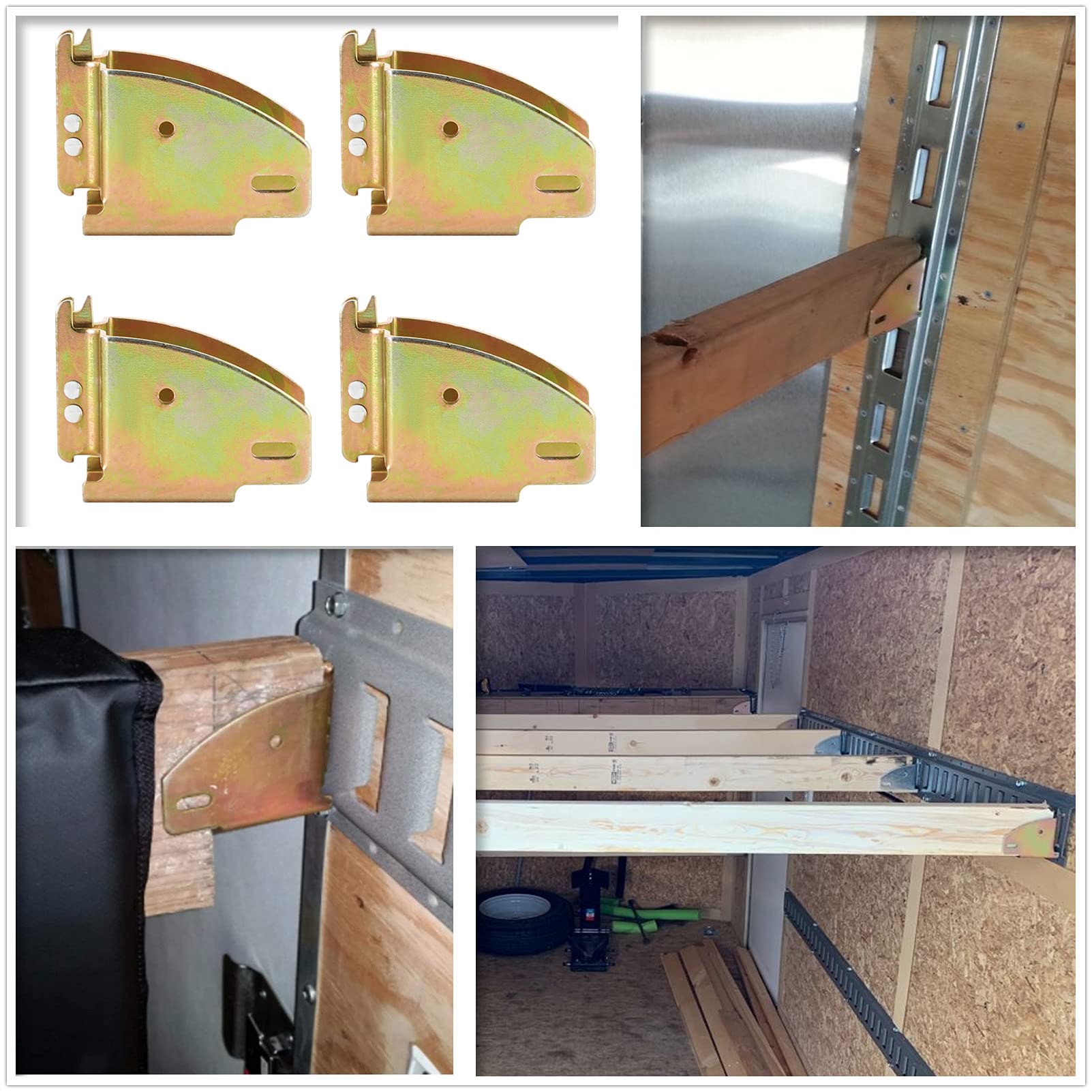 ATPTOOL 10 Pack E Track Wood Beam Socket Fittings,E Track Beam Socket,E